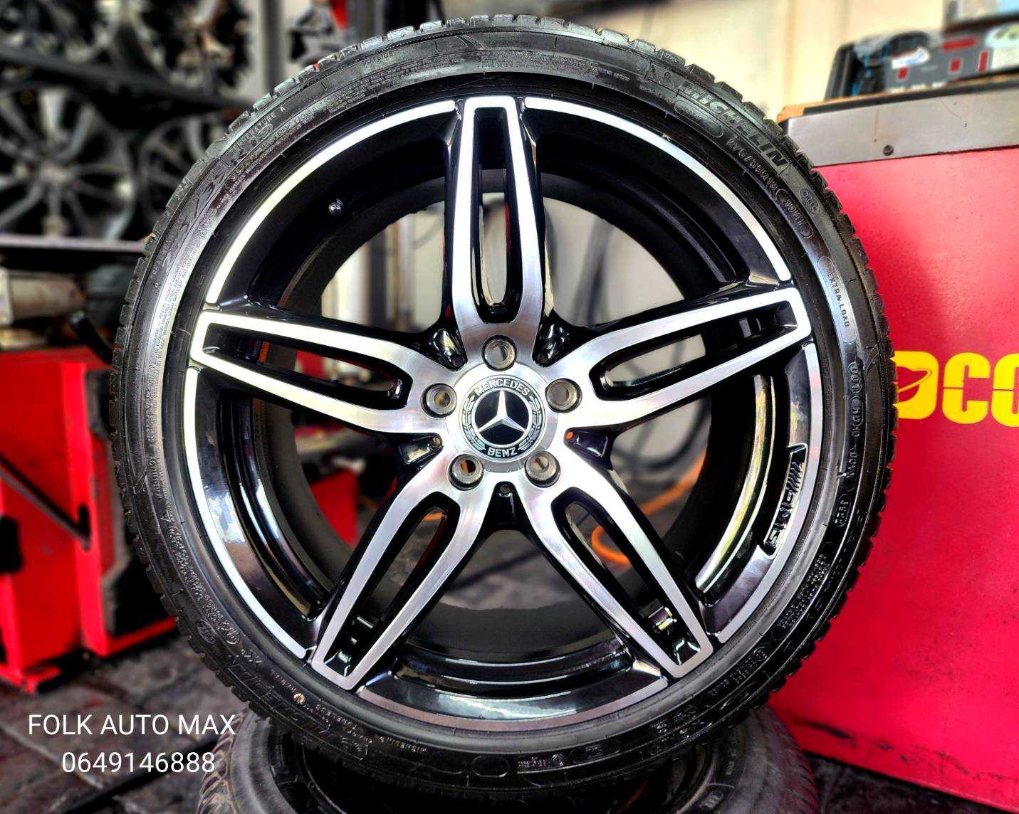 ล้อ Mercedes Benz แท้ ขอบ19 E Class สภาพสวยไม่มีรอย หน้า8J ET43 หลัง  1621468  91140468  9844168