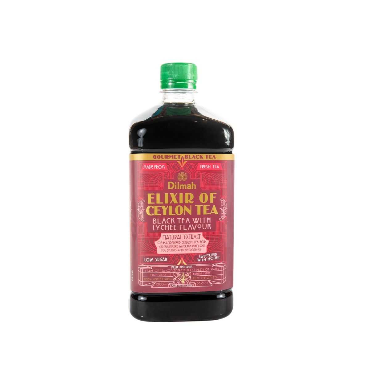 [5 ฟรี 1]ดิลมา ชาเขียวสกัดเข้มข้น 100% รสลิ้นจี่/DILMAH ELIXIR LYCHEE FLAVOUR 1000 ml.
