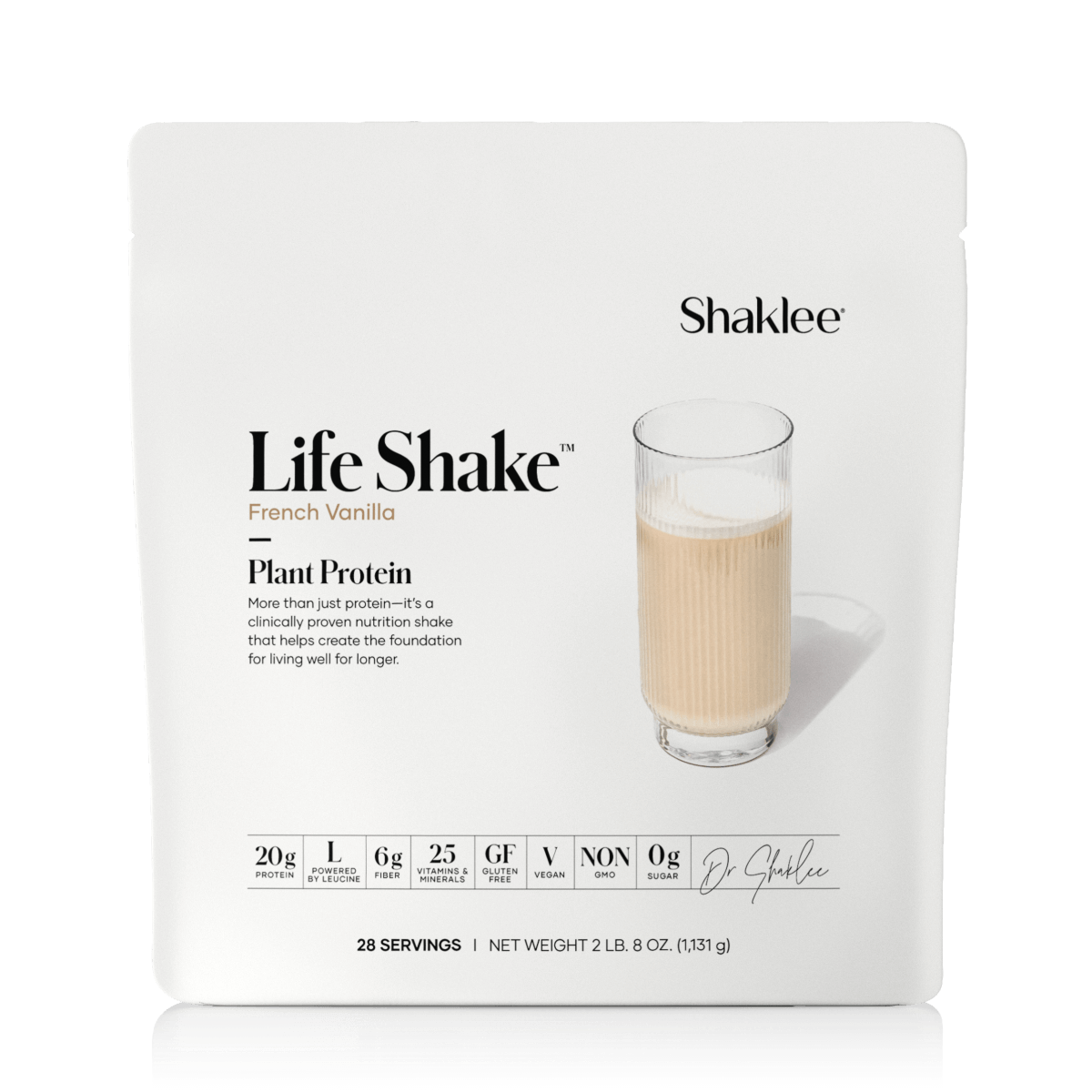⬜ โปรตีนสกัดจากพืช กลิ่นวานิลลา  📌(28 serve) Shaklee Life Shake Plant Protien Vanilla