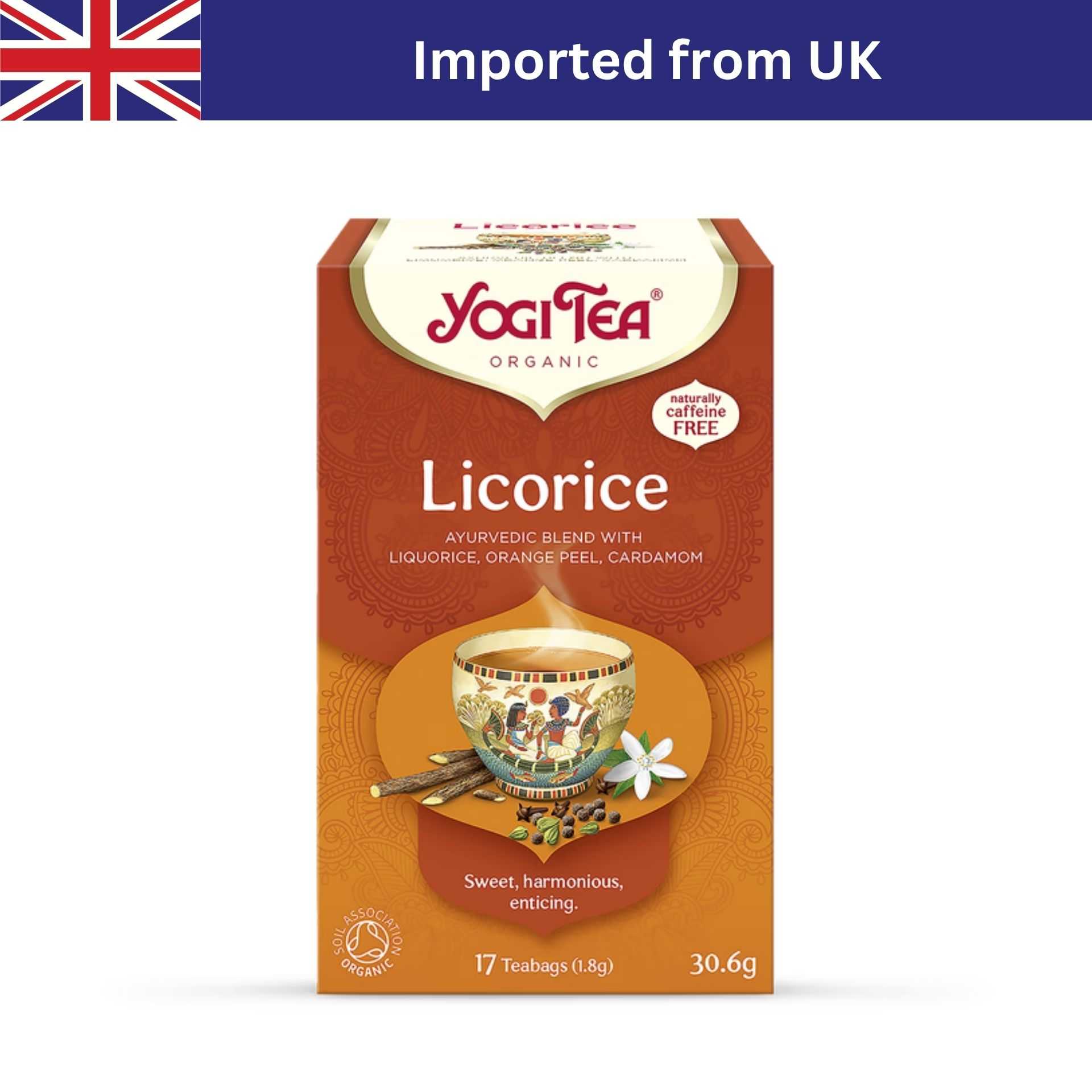 Yogi Tea Organic Liquorice (17 Bags/ 30g) ชาซอง ชาออร์แกนิก