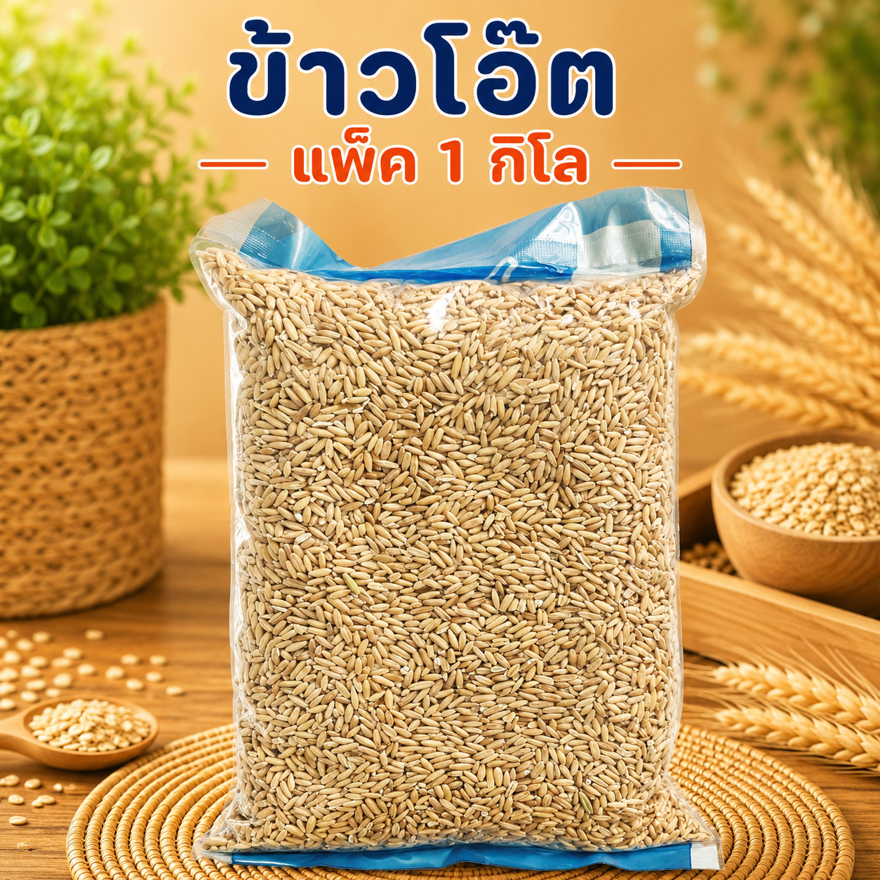 ข้าวโอ๊ต แพ็ค 1 กิโล