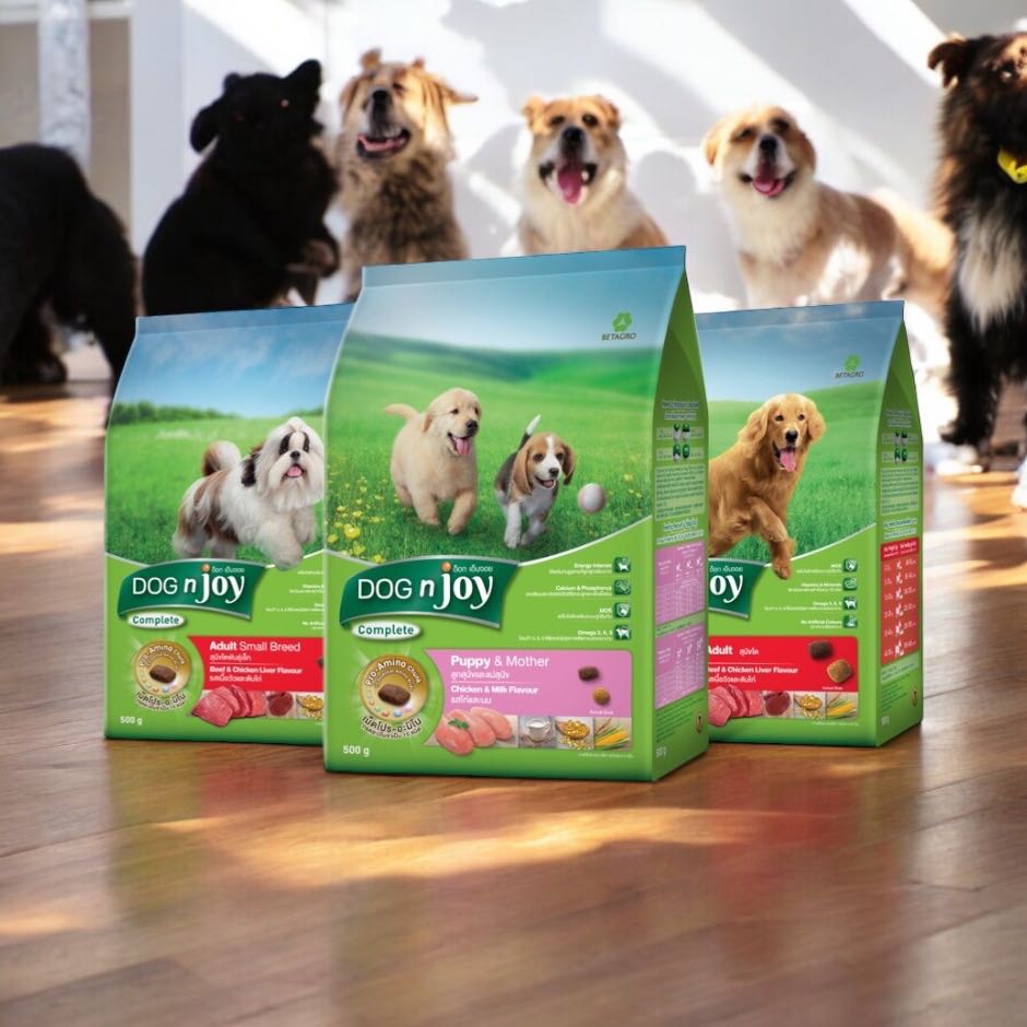 Dog 'n Joy ด็อกเอ็นจอย อาหารสุนัขเม็ด 500g