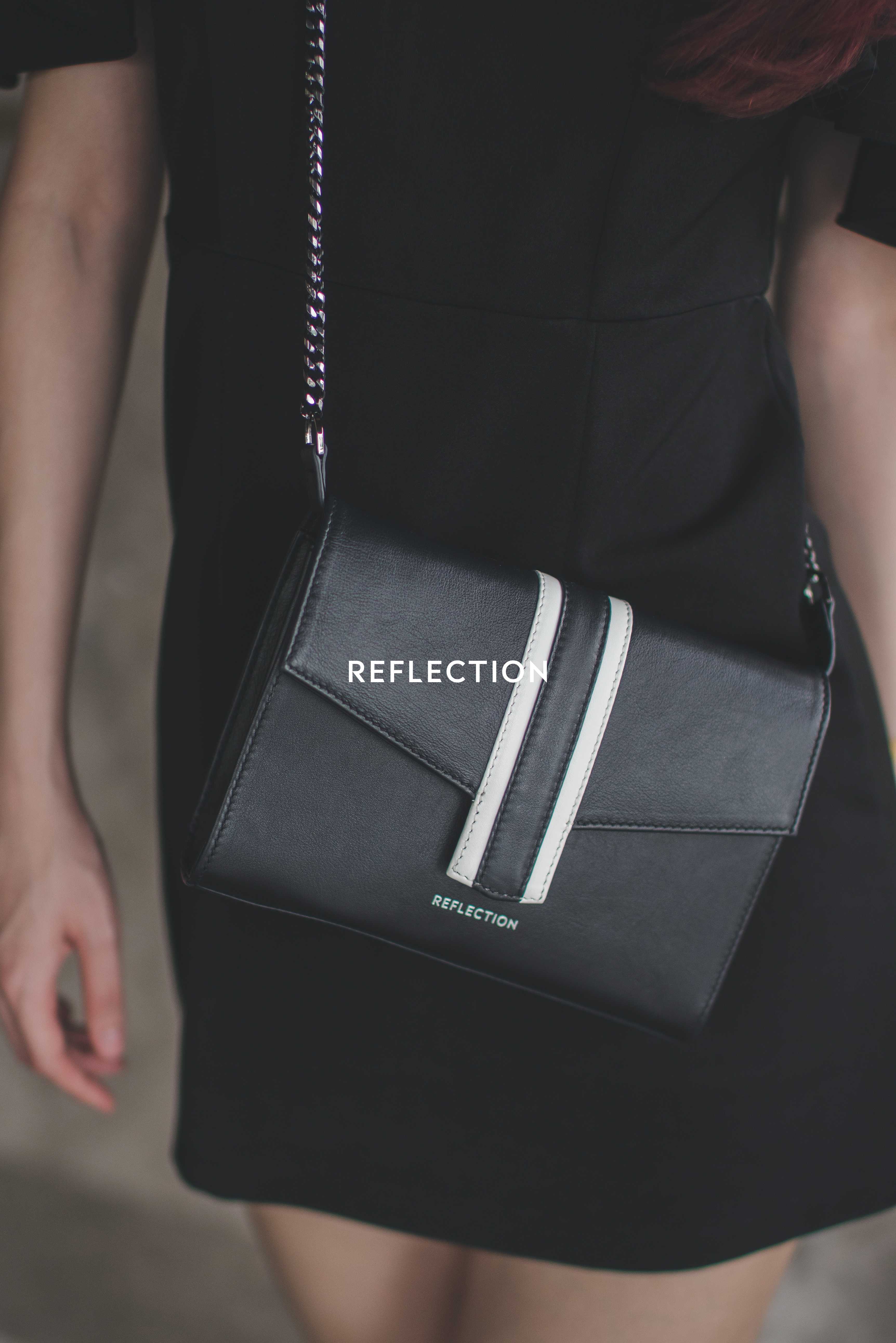 Stripe Chain Wallet (หนังแกะ - Lambskin)
