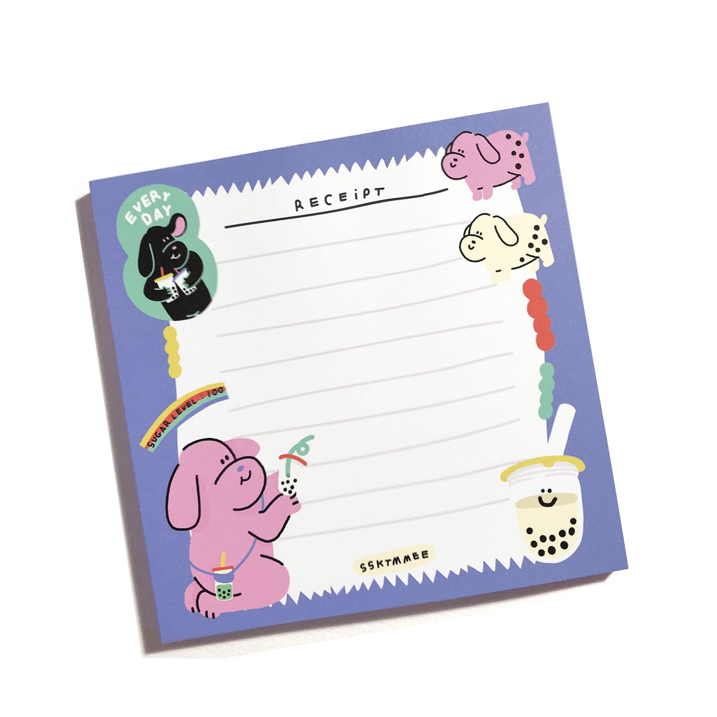 memo pad - boba club