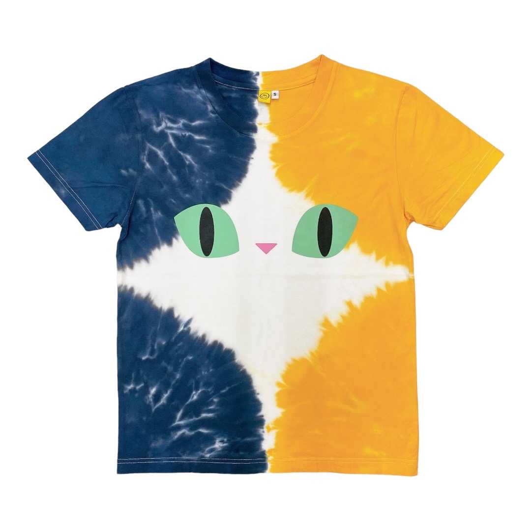 New Calico Cat T-shirt เสื้อมัดย้อมแมวสามสี