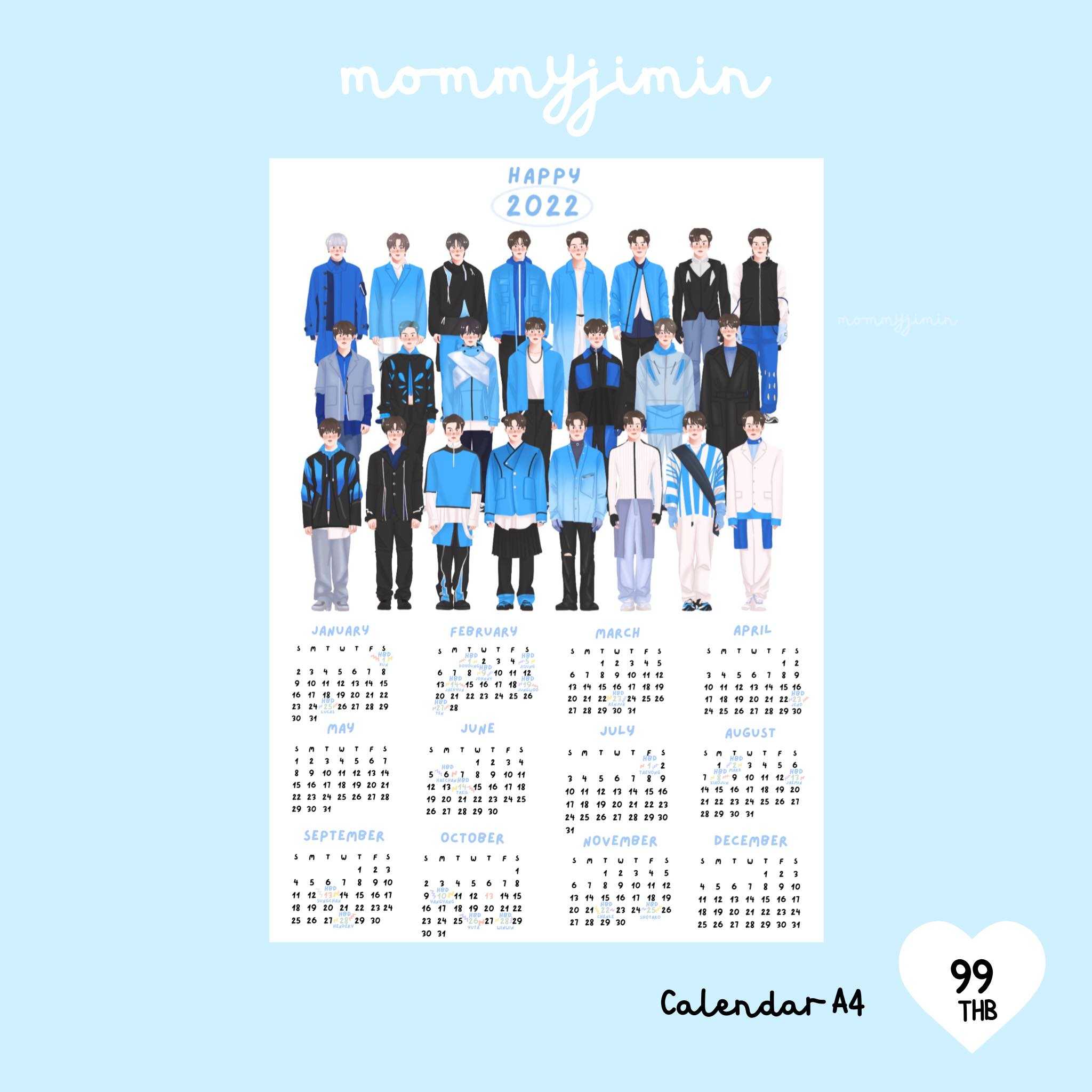 Calendar NCT 2022  Universe by mommyjiminn