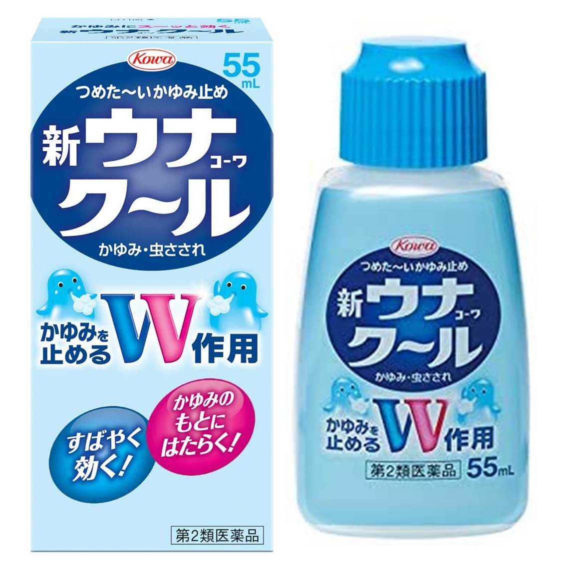 🇯🇵Kowa Una Cool ยาน้ำสูตรเย็น แก้คัน 55ml