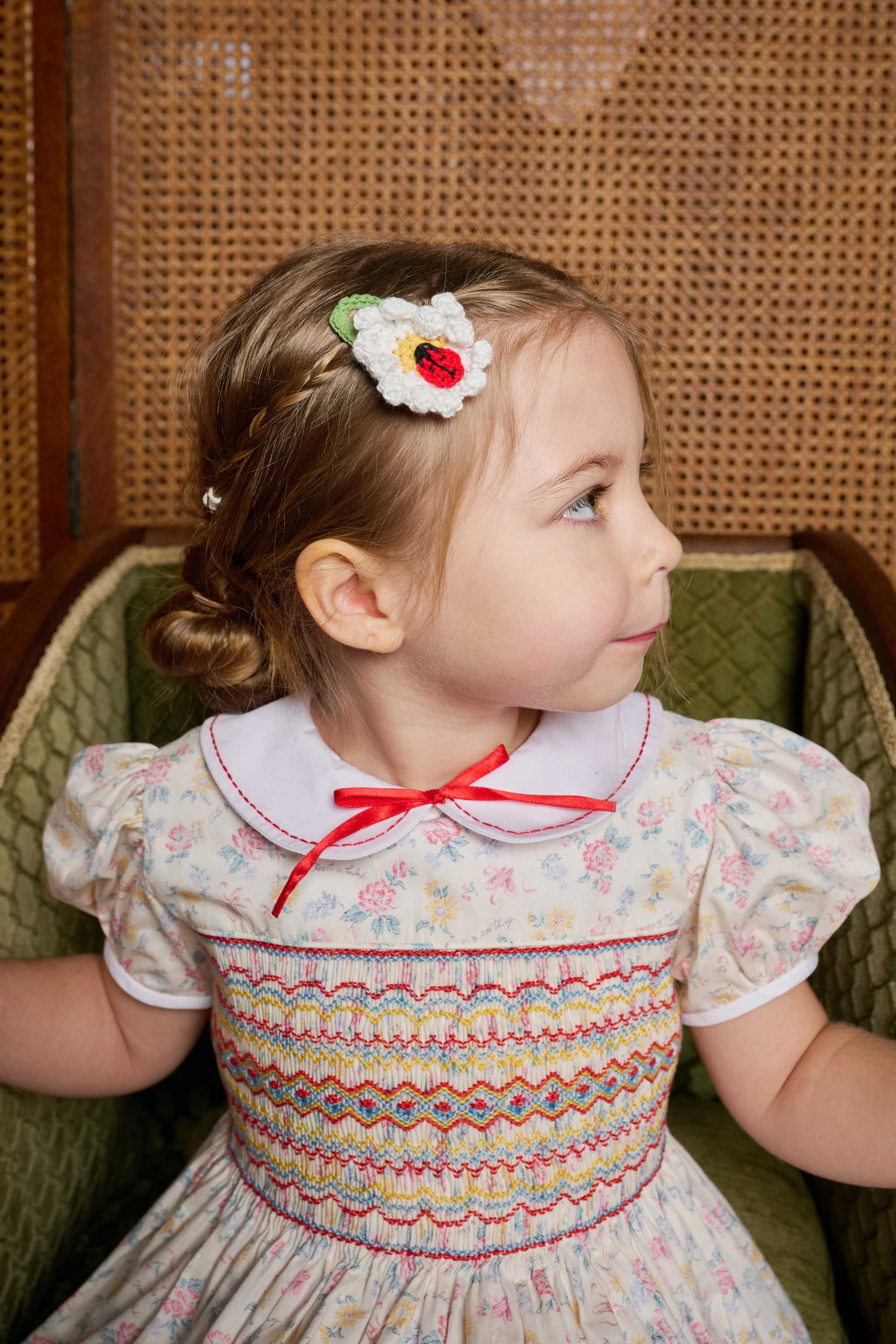 Rose Dress (Pastel/Red Smock)