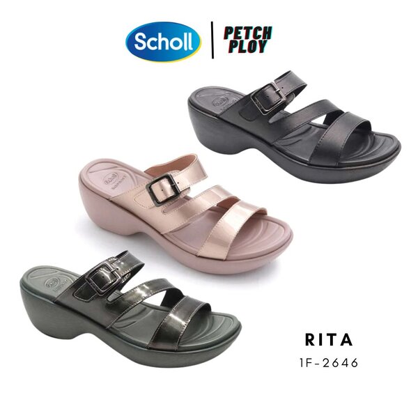 Scholl รุ่น Rita 1F-2646 รองเท้าสกอลล์ผู้หญิง เทคโนโลยี ไบโอปรินท์ Bioprint