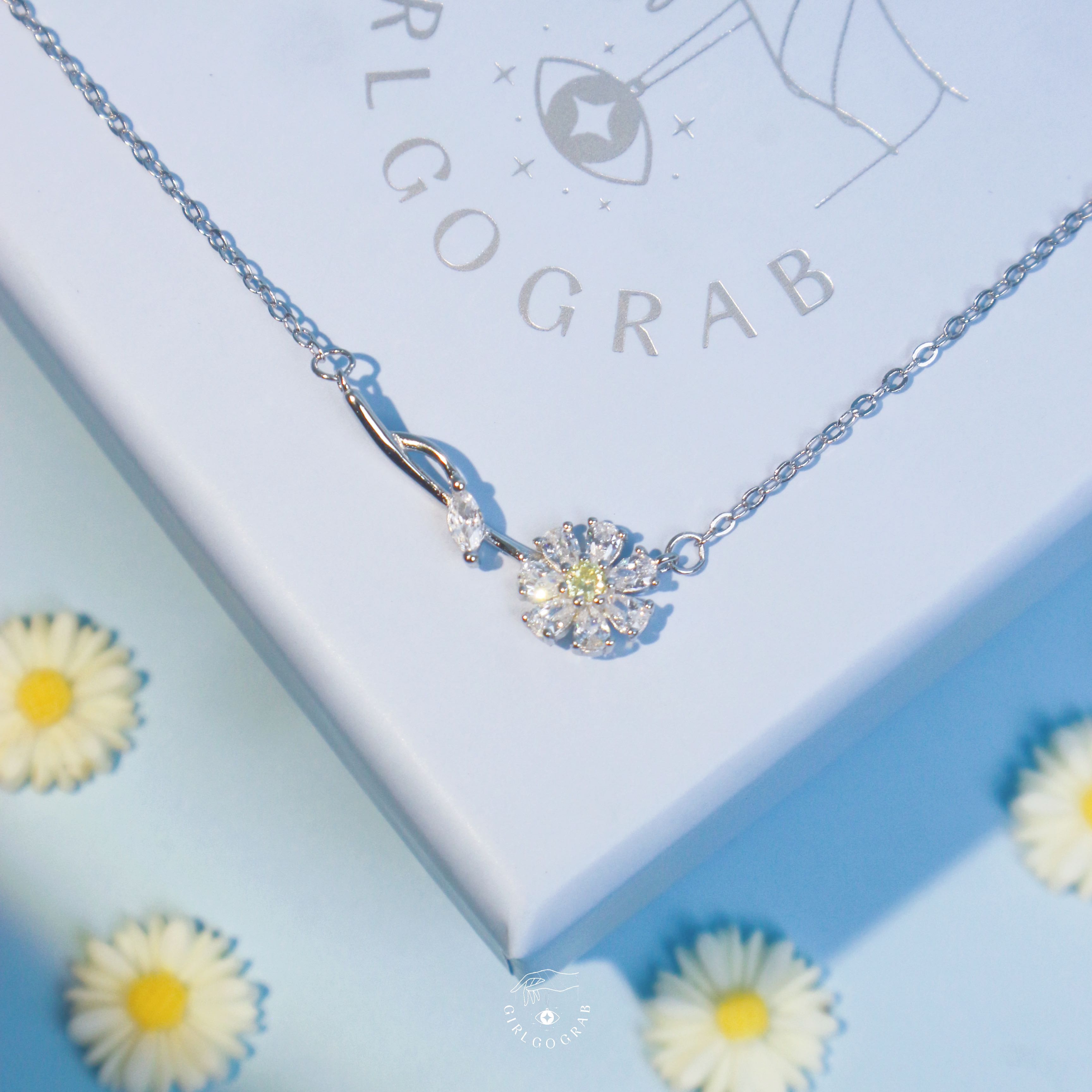 Sunflower necklace s925