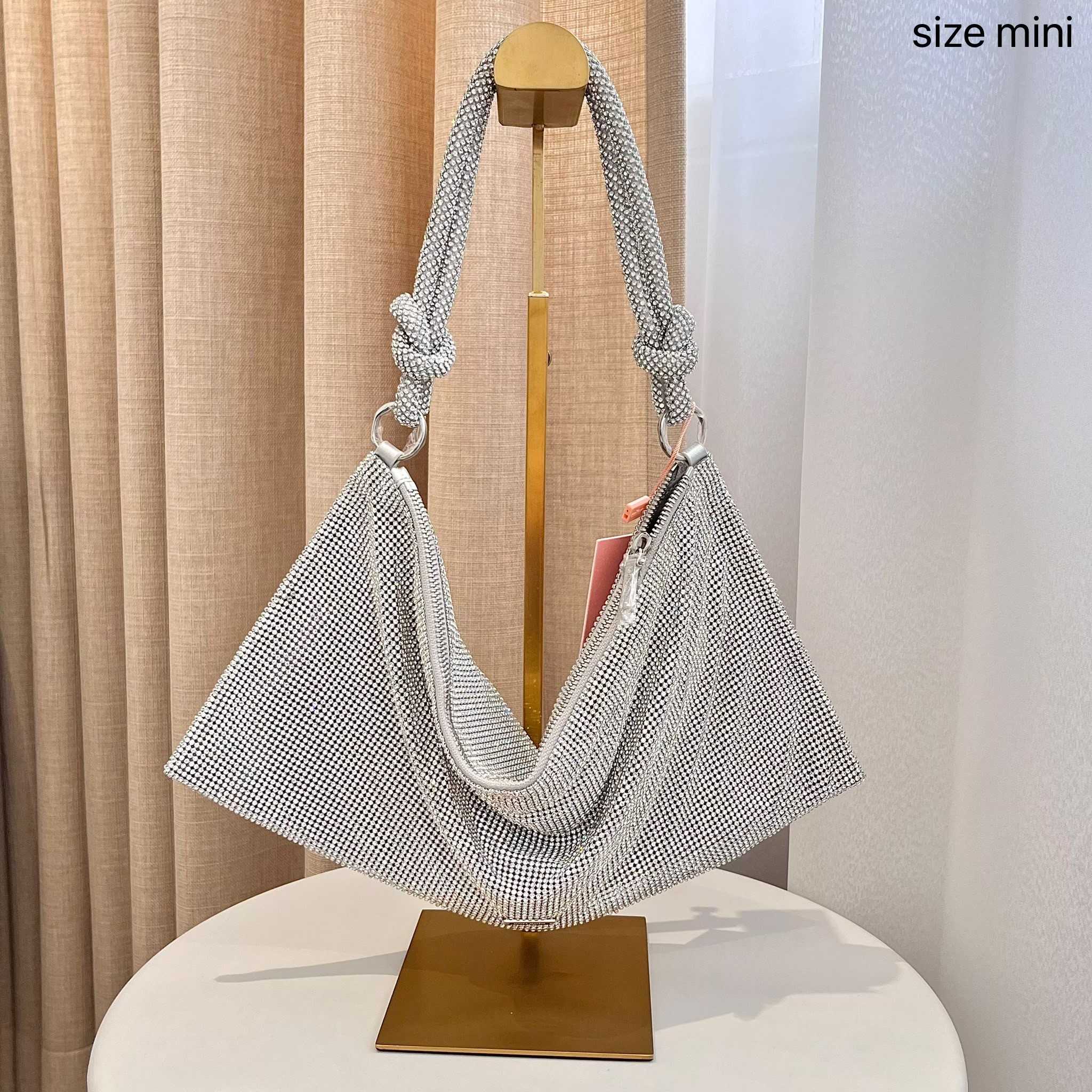 SALE! Cult Gaia HERA MINI SHOULDER BAG - RHINESTONE