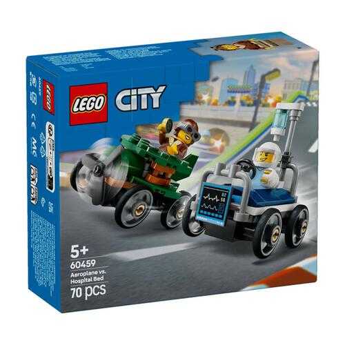 LEGO City 60459 Aeroplane vs. Hospital Bed Race Car Pack