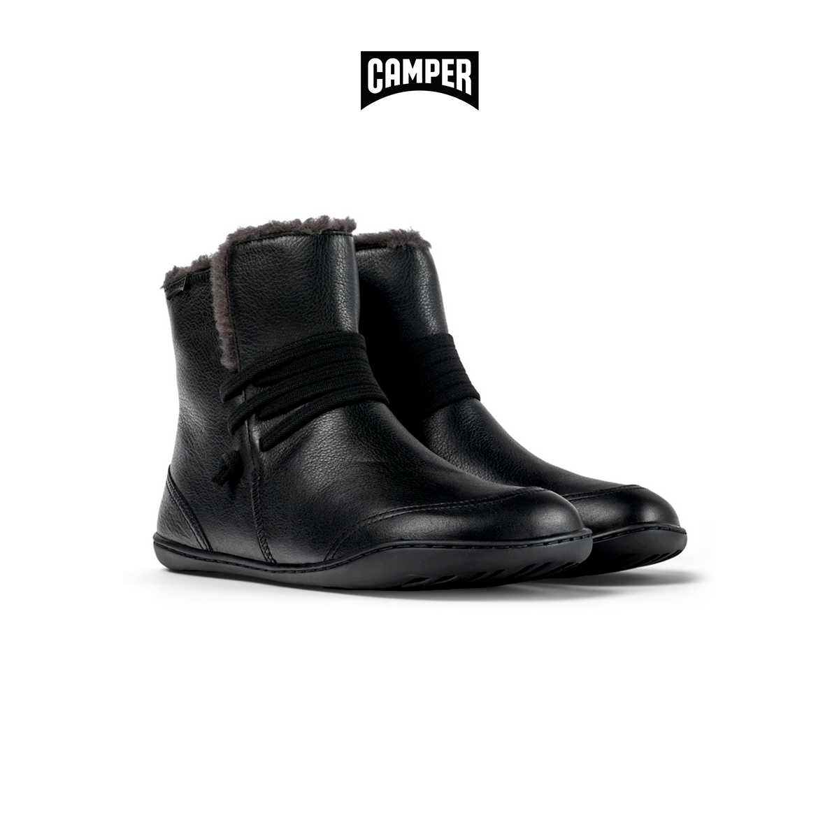 CAMPER รองเท้าบูท ผู้หญิง รุ่น Peu Cami สีดำ ( BOT -  K400505-012 )
