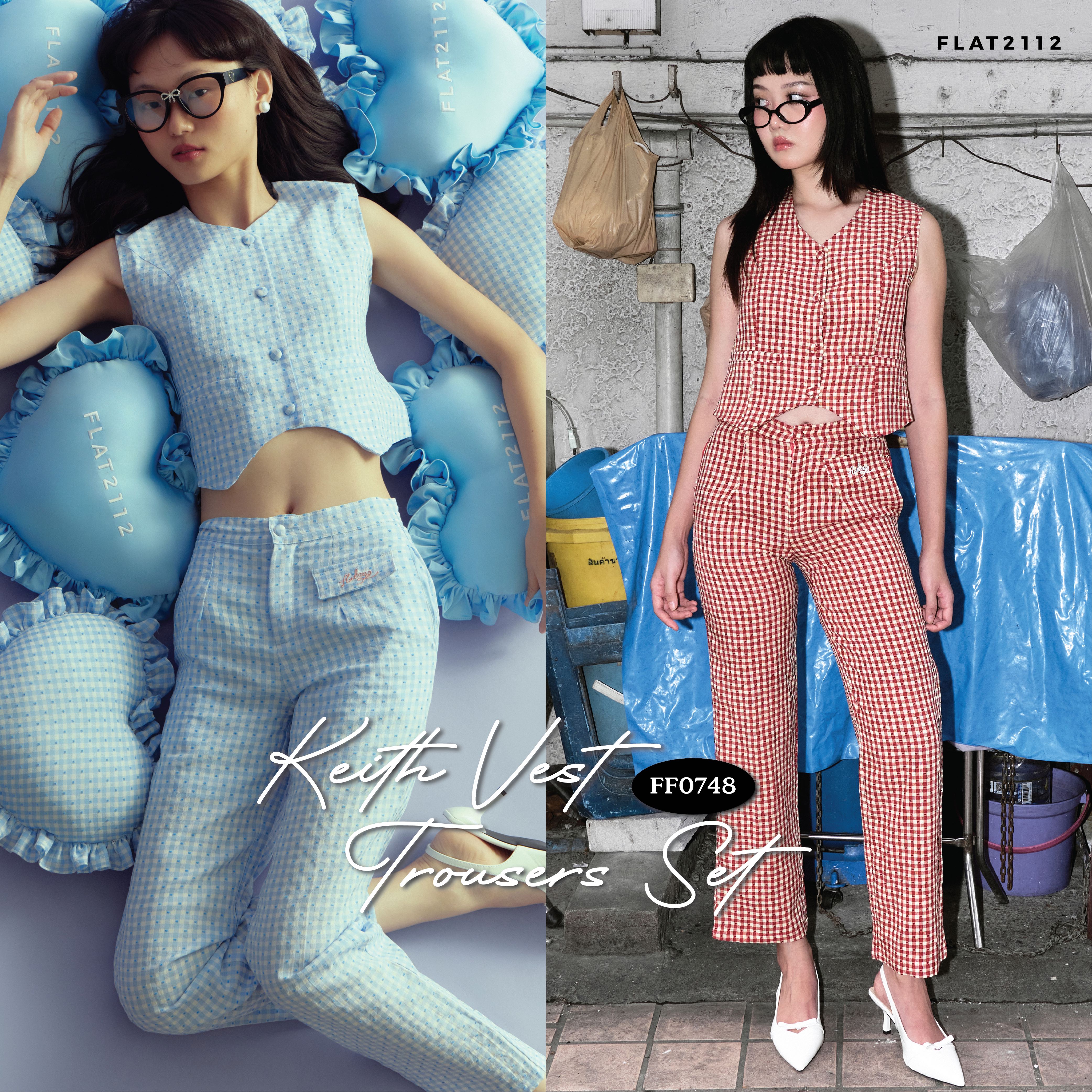 FLAT2112 FF0748 : KEITH VEST TROUSERS SET