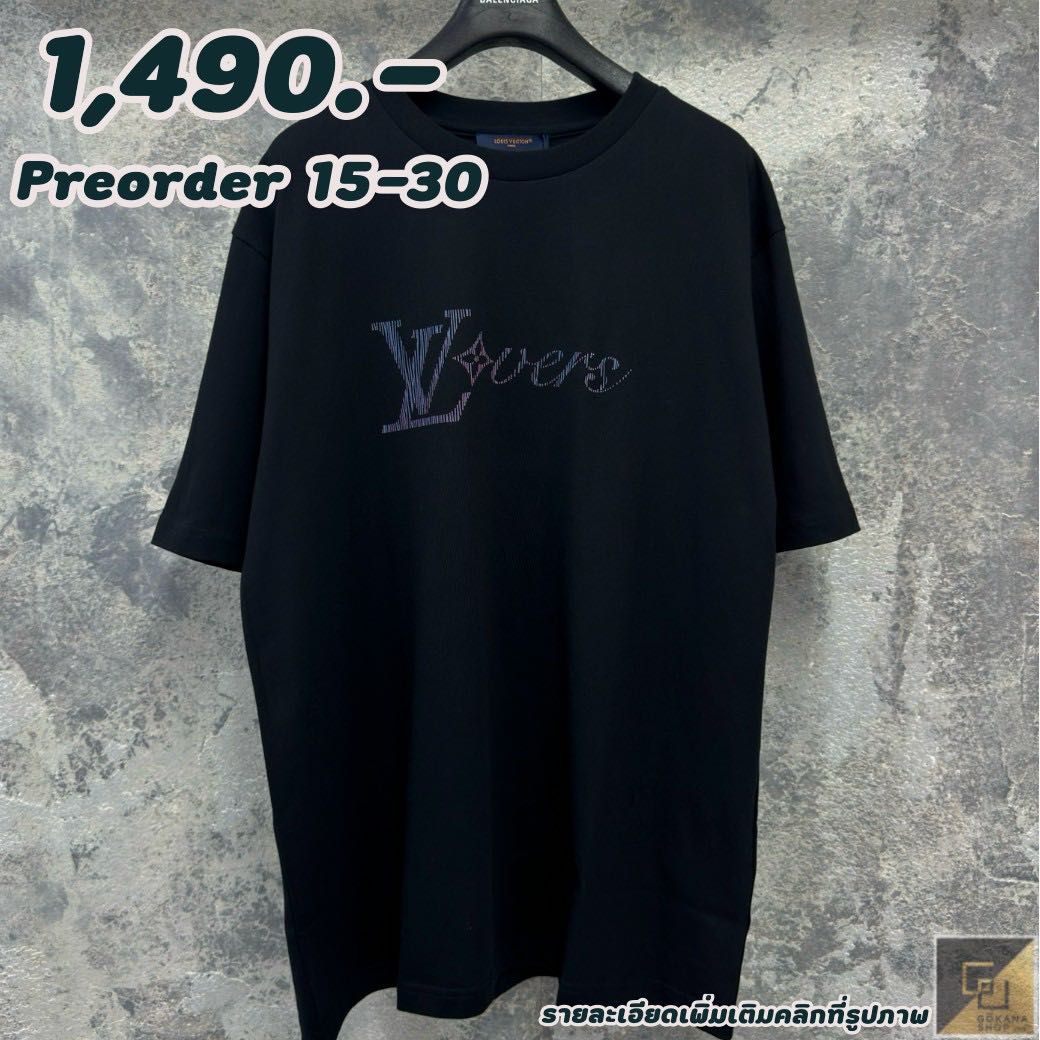 (Preorder) Lv Logo ดำ สกีนแครก ไล่สี