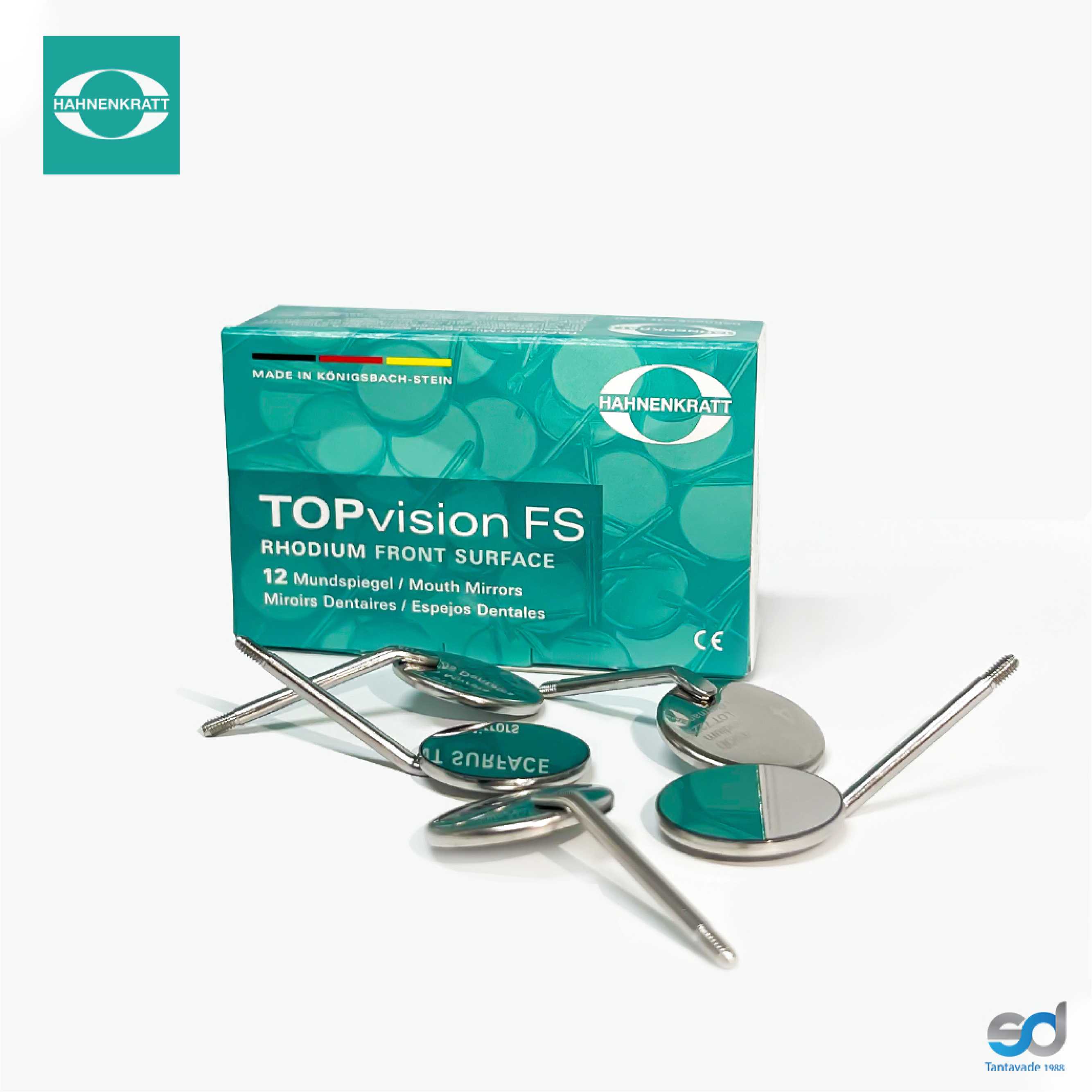 HAHNENKRATT กระจกส่องปาก TOPvision Front Surface