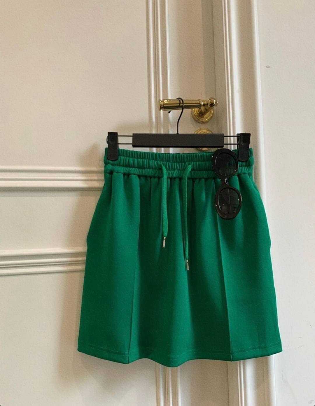 ( SALE ) KOREA MINI SKIRT / สีเขียว
