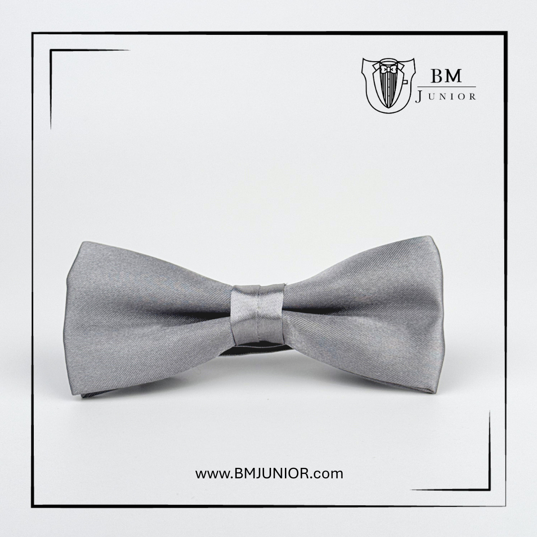 หูกระต่ายสำเร็จรูป สีเทากลาง | Grey Bowtie