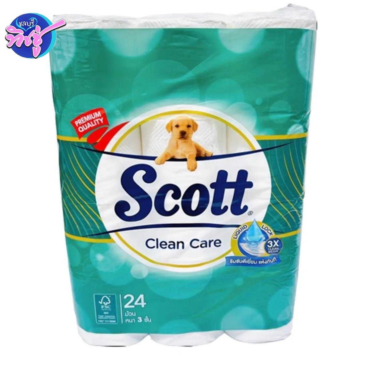 กระดาษชำระ Scott Clean Care 24 (ม้วน) แพ็ค