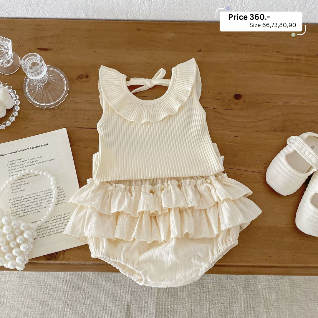 เสื้อกางเกงสีครีม (RP0437)