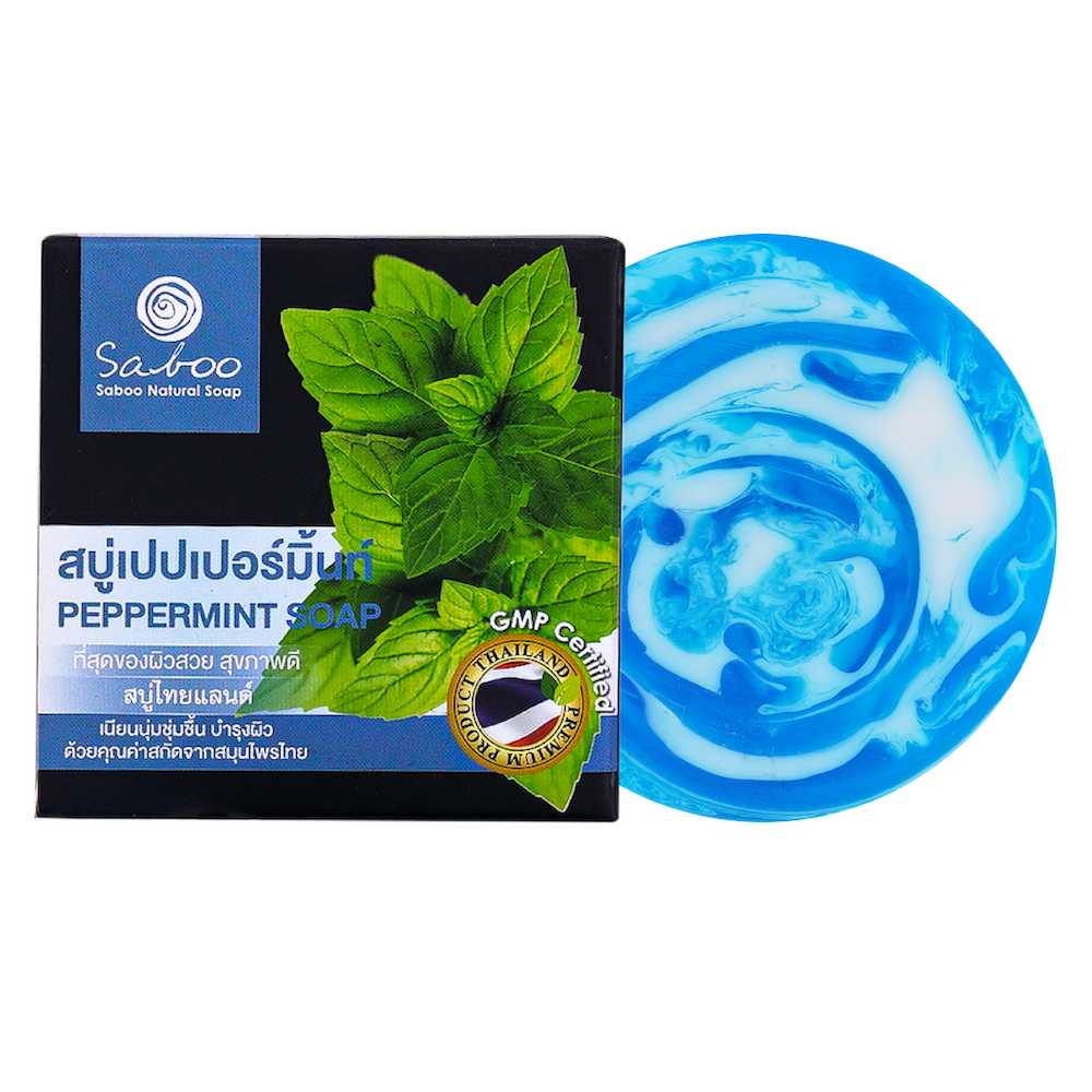SABOO NATURAL SOAP - PEPPERMINT 100g