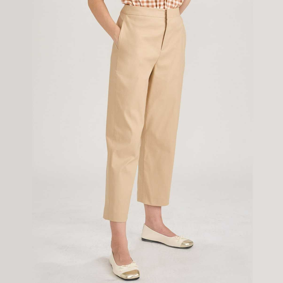 P567-Cotton สเปนเด็กซ์-กากี