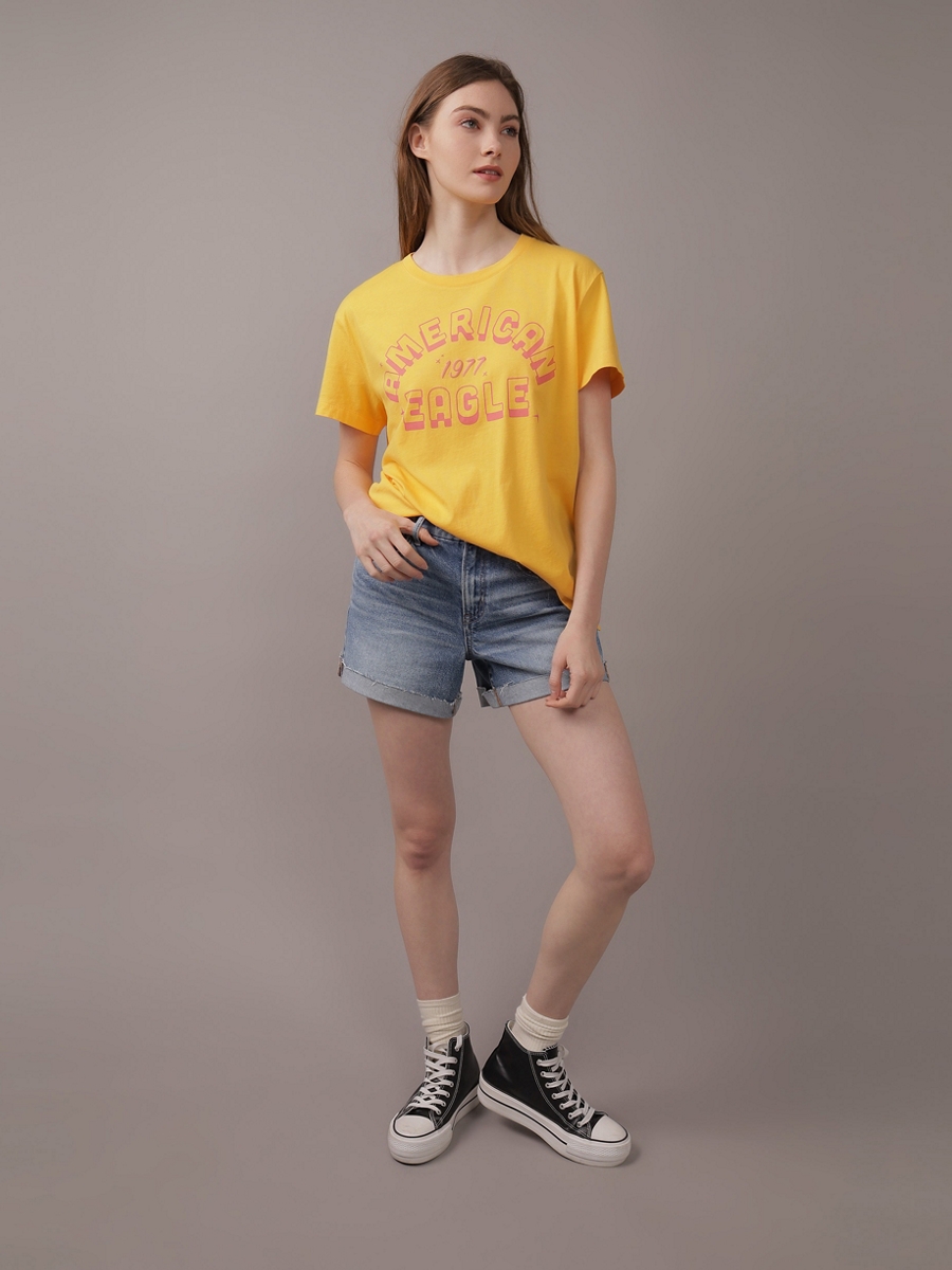 เสื้อ ผู้หญิง 9514 BRANDED BOYFRIEND TEE INTL ( 037-9514-817 )