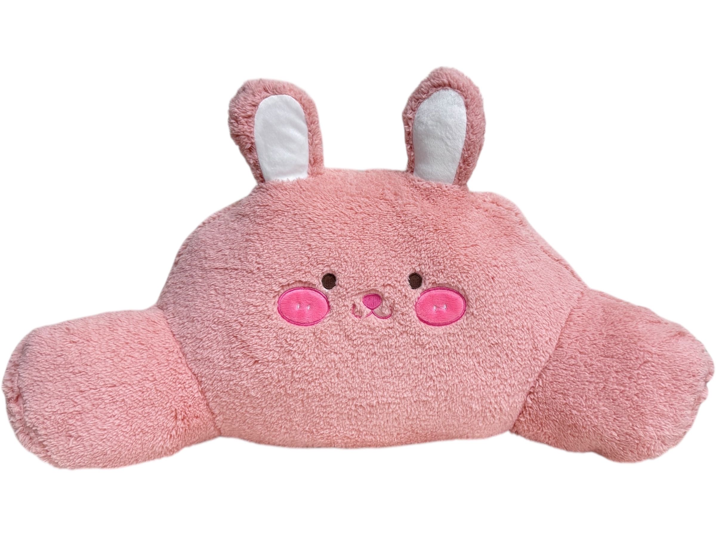 หมอนรองหลังกระต่ายสีชมพู