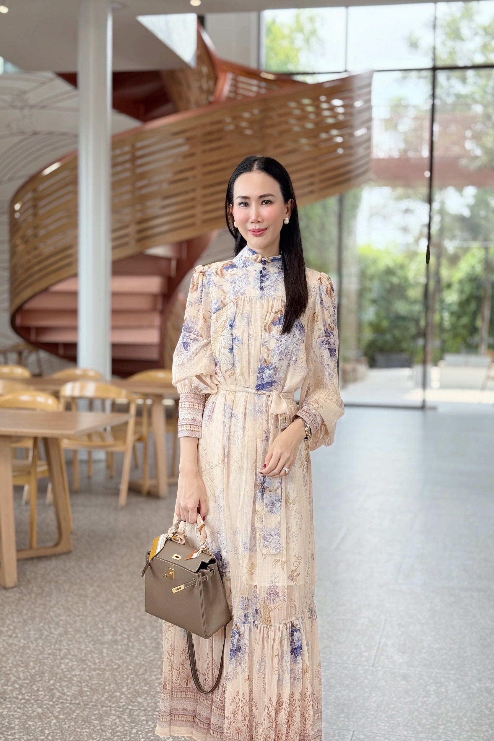 📌พร้อมส่ง…Chiffon Lilac Whisper เดรสผ้าชีฟอง