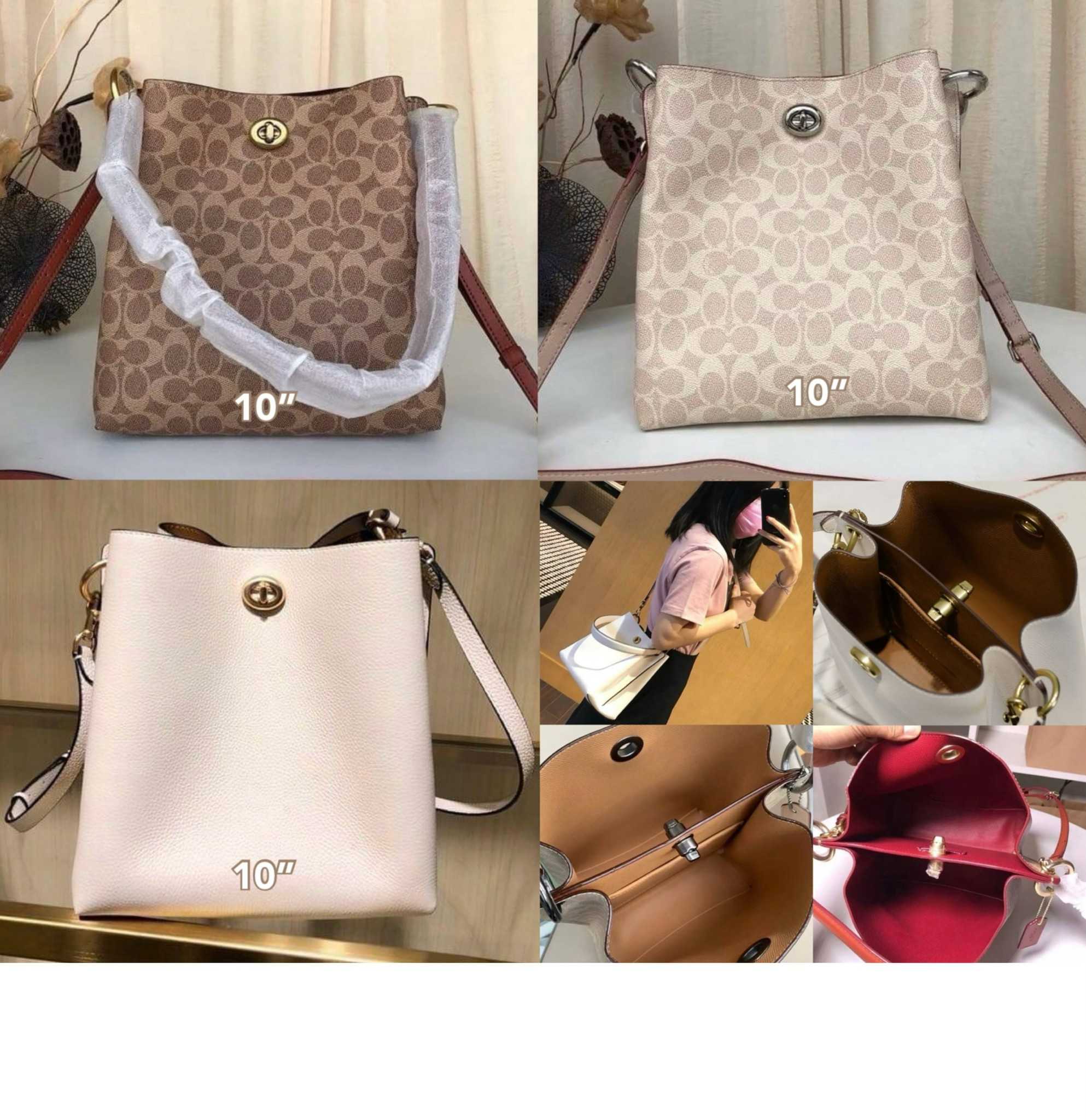 กระเป๋าสะพายและสะพายพาดลำตัวขนาด 10นิ้ว COACH Charlie bucket bag 