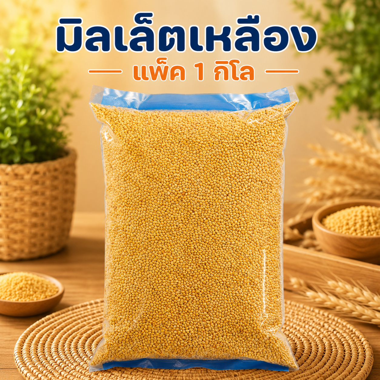 มิลเล็ตเหลือง แพ็ค 1 กิโล
