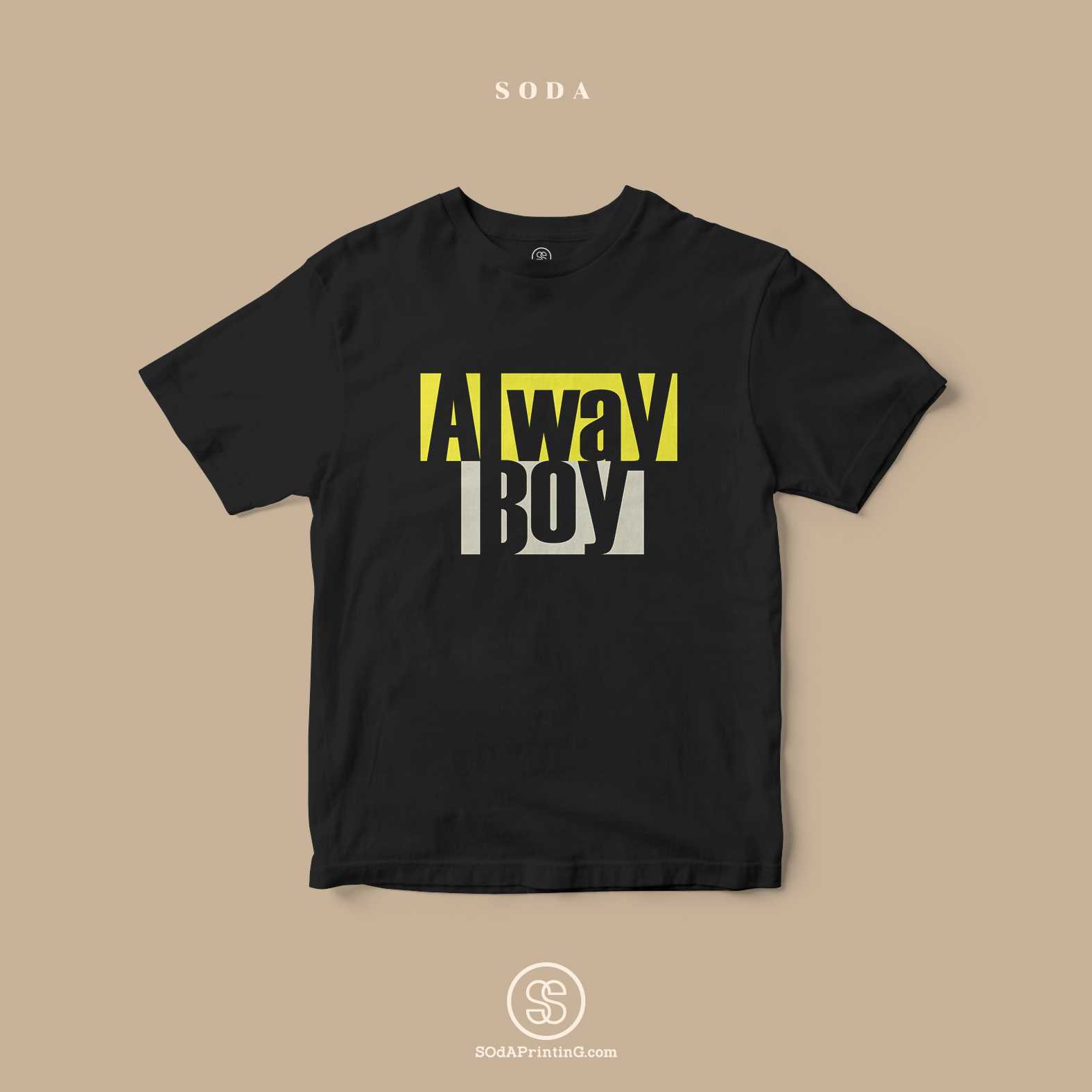 เสื้อ Always Boy สีดำ #Caption #SOdAtee TSA00214