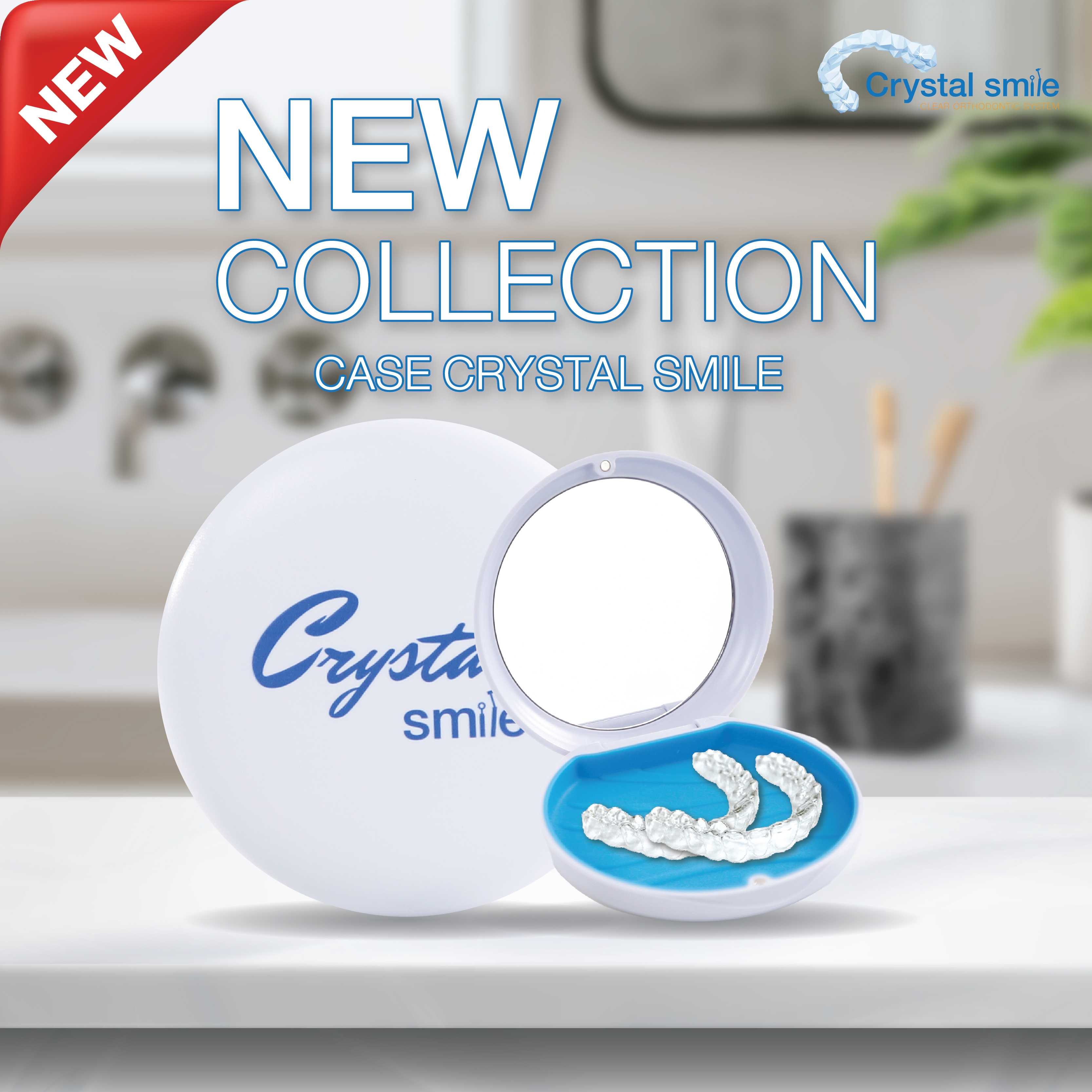 Crystal Smile Case (Magnet Box)  White