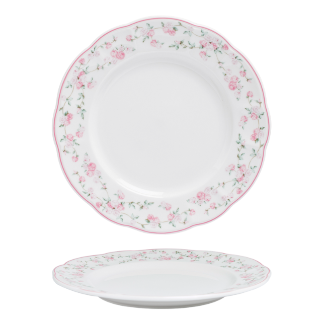 จานกลม 27 ซม. La vie en rose