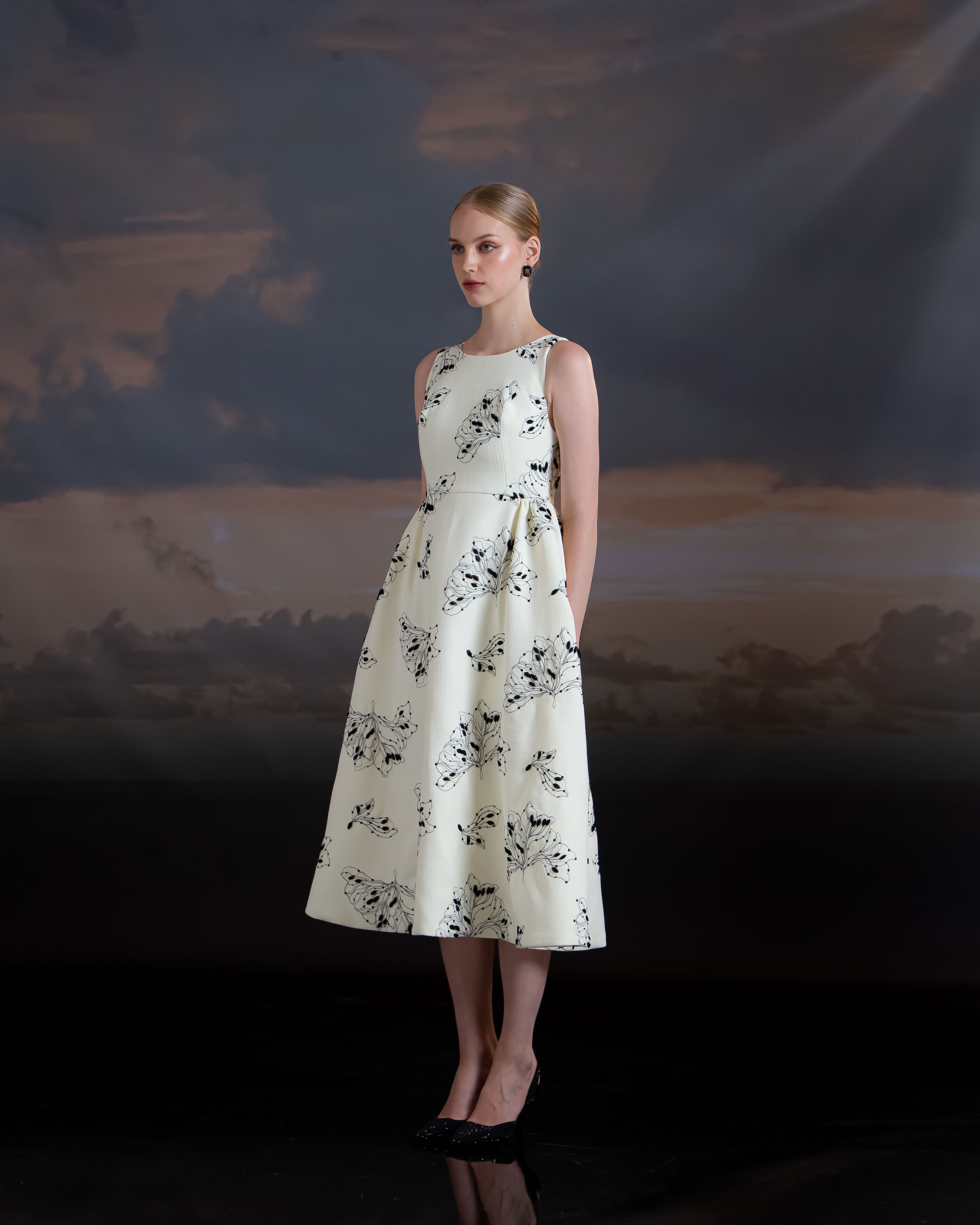 Sleeveless Mid Length Dress