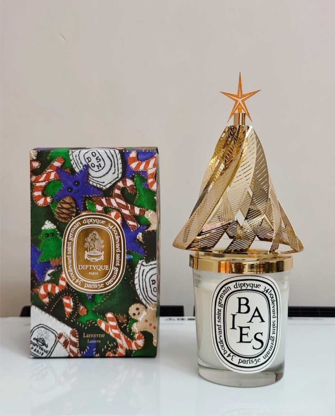 DIPTYQUE CANDLE WITH CHRISTMAS TREE CARROUSEL LIMITED EDITION 2024 