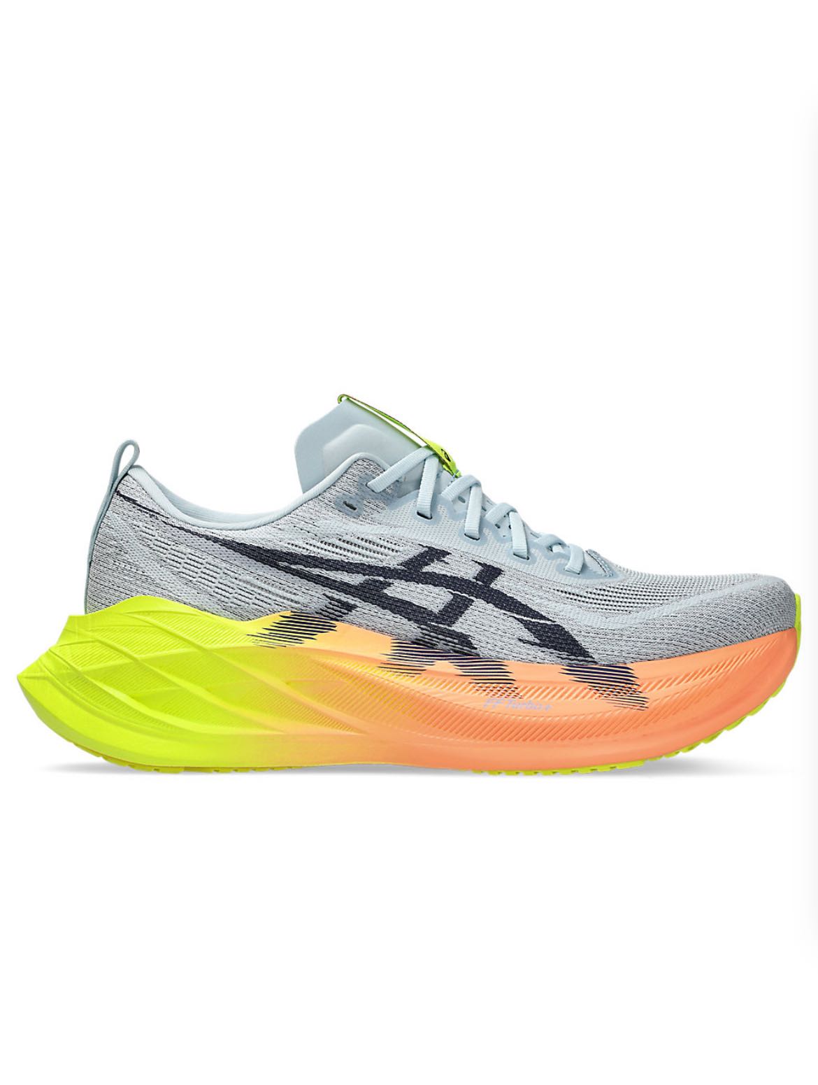 ASCIS SUPERBLAST 2 PARIS Unisex Running Shoes  Color: COOL GREY/SAFETY YELLOW