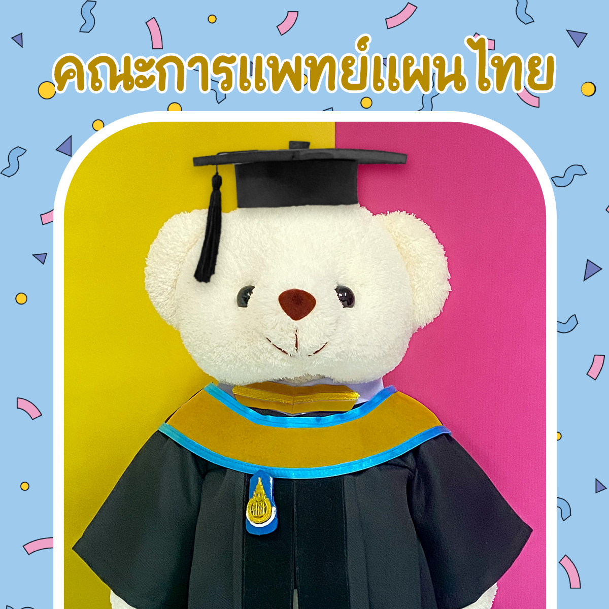 ตุ๊กตาหมีชุดครุย ม.สงขลา คณะการแพทย์แผนไทย