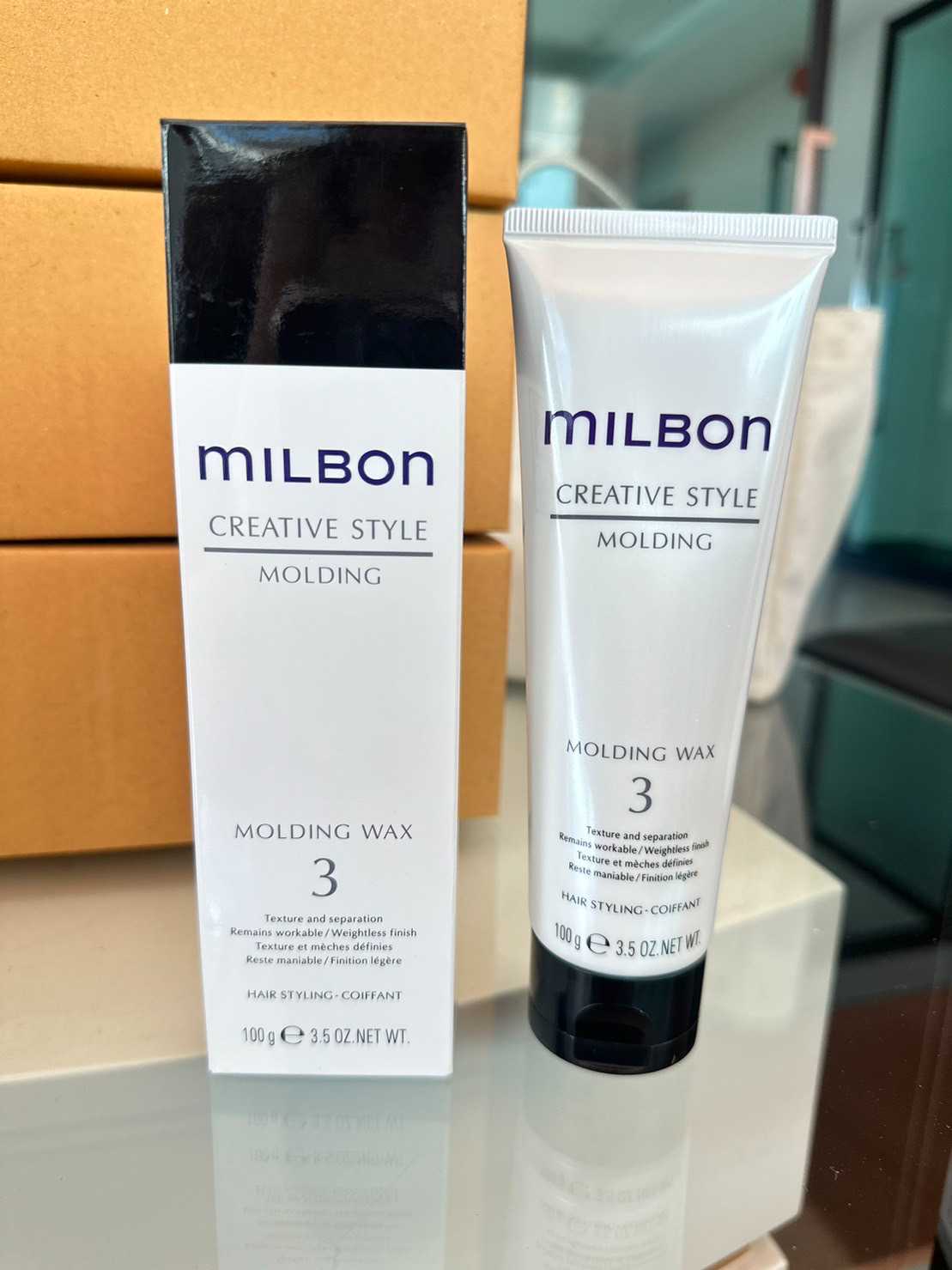 ครีมจัดแต่งทรง Milbon Cutting-Edge Molding Hair Wax 3