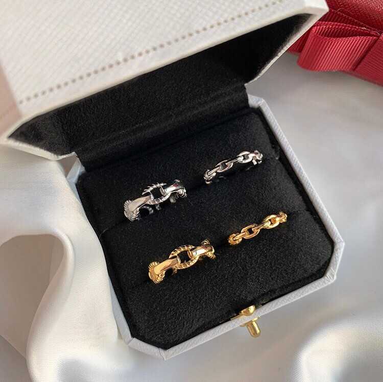 earika.earrings - chain ring, mini chain ring แหวนเงินแท้ ฟรีไซส์ปรับขนาดได้