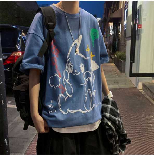 Runpee-G024 📢💥 เสื้อยืดผ้านิ่ม ลายปิก้า ปิก้า จุ๊กก น่ารักกกกกกก 🥰💖