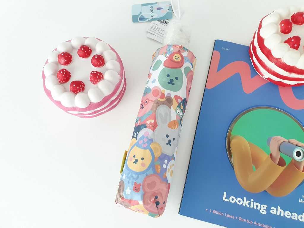 (พร้อมส่ง) Bear Umbrella ร่มลายหมี