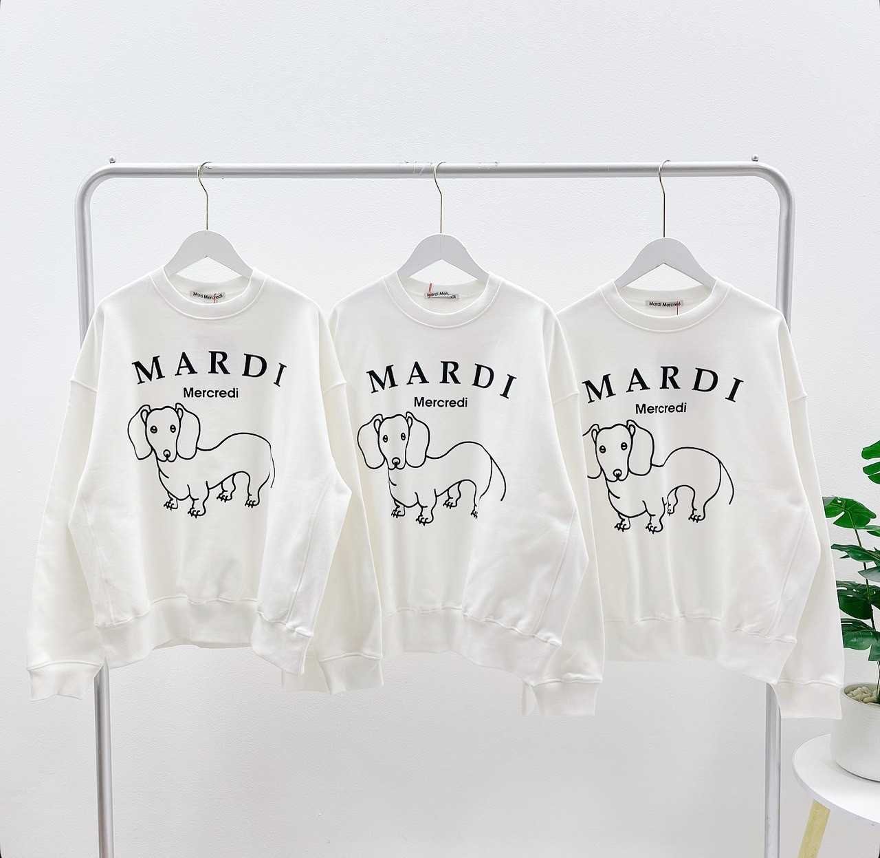 Mardi DDANJI CH.06 SWEATSHIRT (WHITE BLACK)