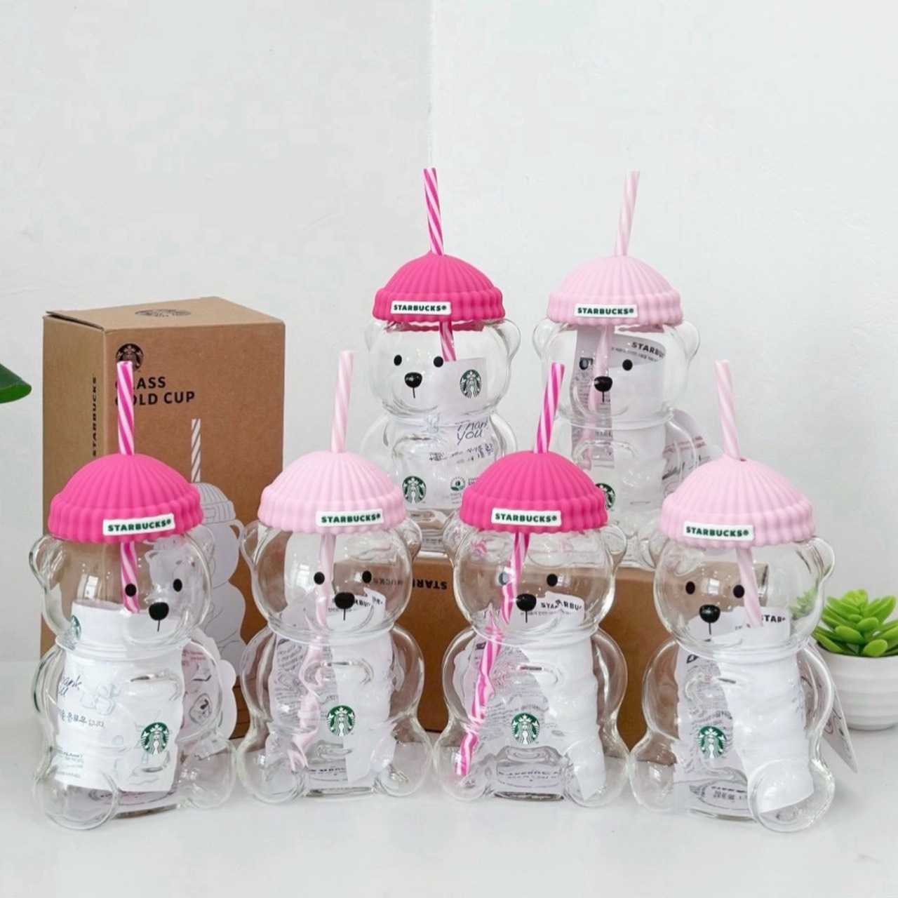 พร้อมส่ง Starbucks Korea Bearista Glass Cold Cup ( 2 Color )