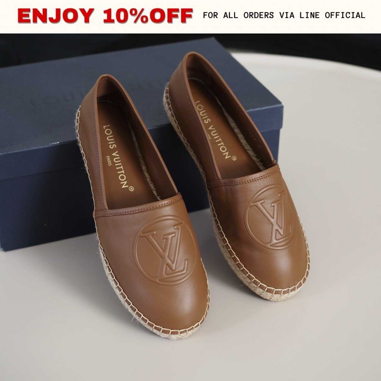 📍KEPT UNUSED📍LOUIS VUITTON Starboard Flats Espadrilles สี Cognac | Shoes