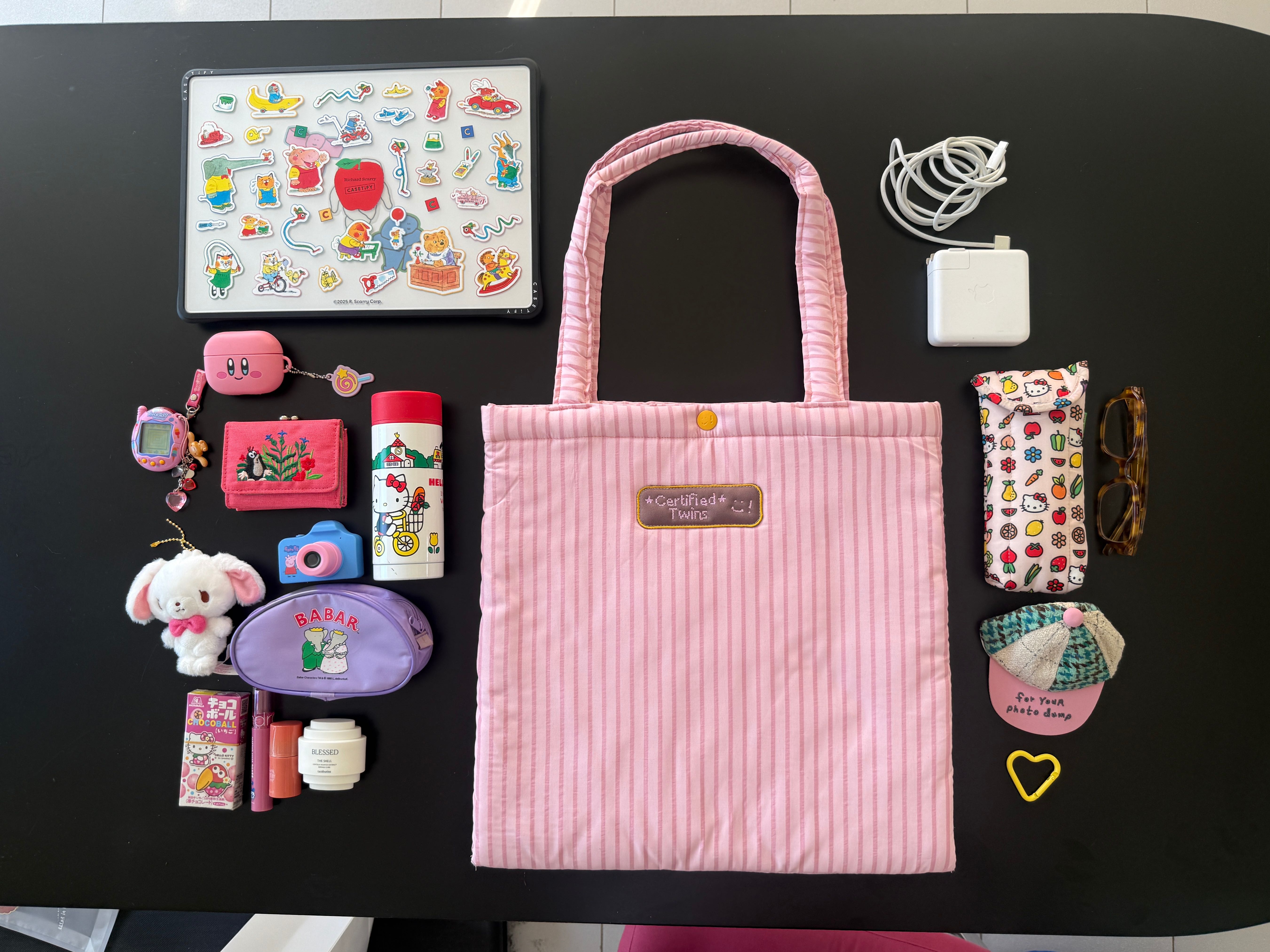twins bag in pink 🍥🍧