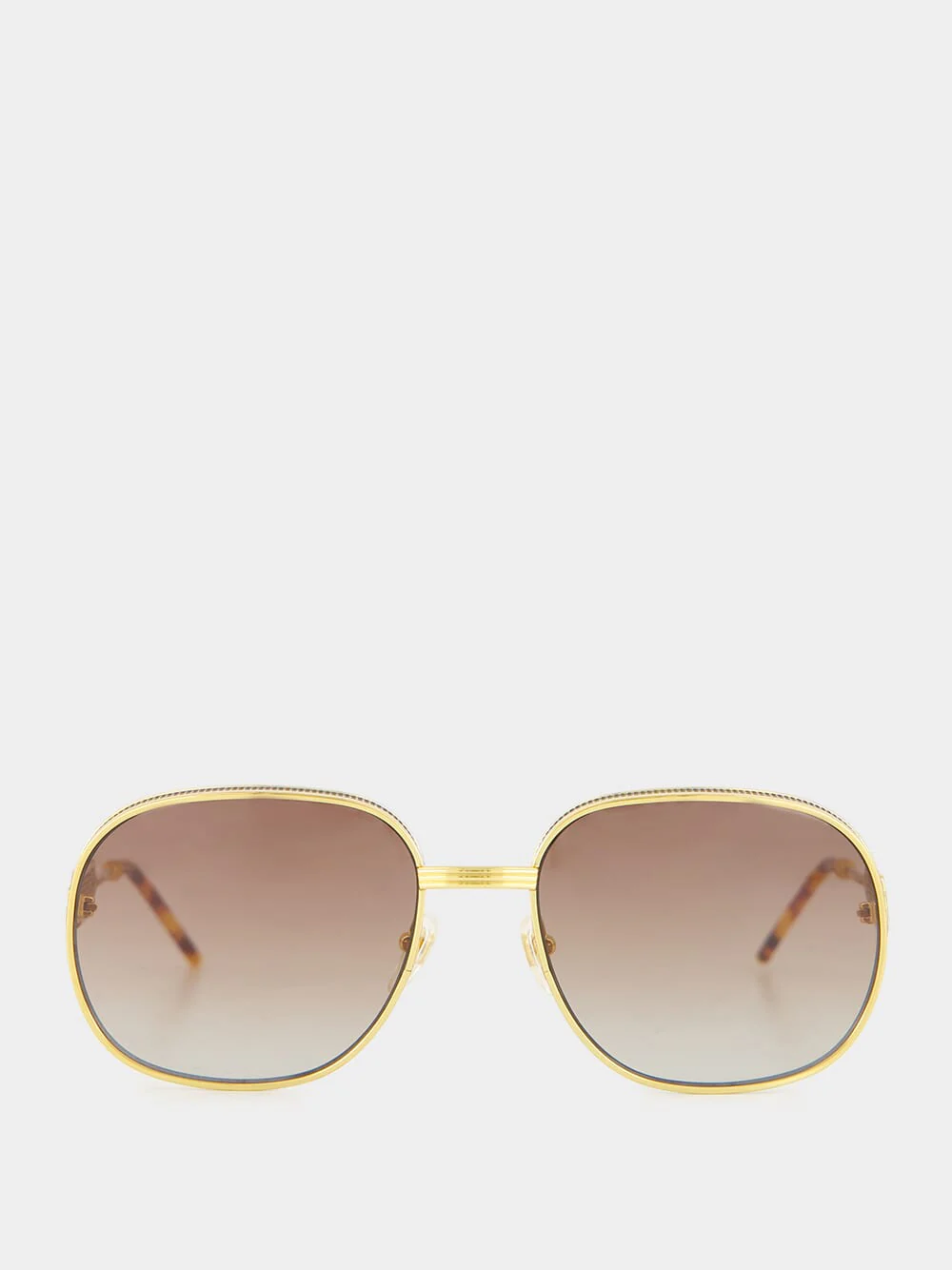 CASABLANCA SQUARE METAL SUNGLASSES WITH GRADIENT LENS