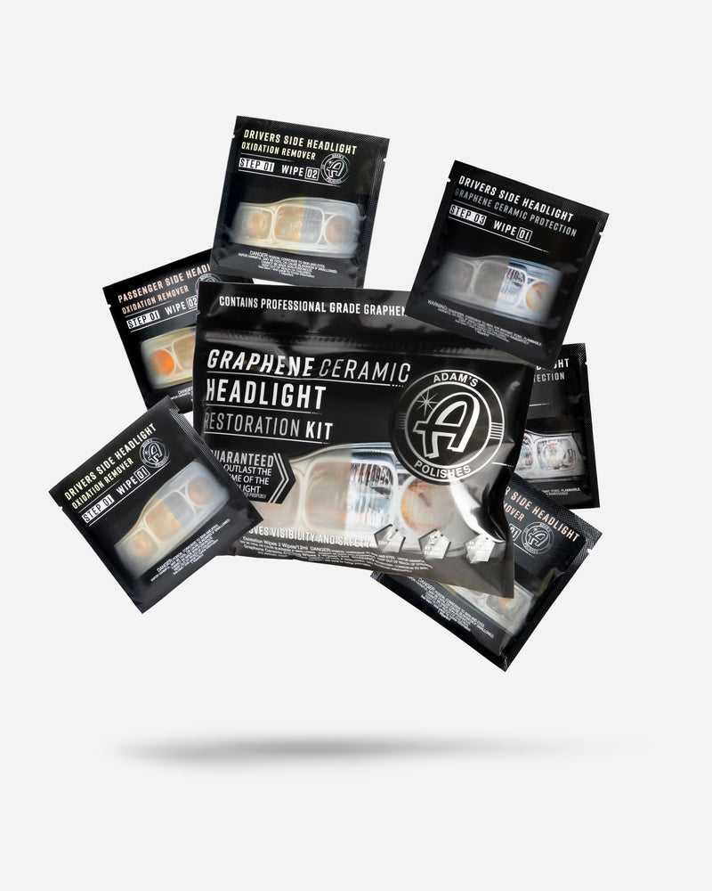 Adam's Graphene Ceramic Headlight  Restoration Kit (Standard) สำหรับทำความสะอาดและเคลือบไฟหน้ารถยนต์