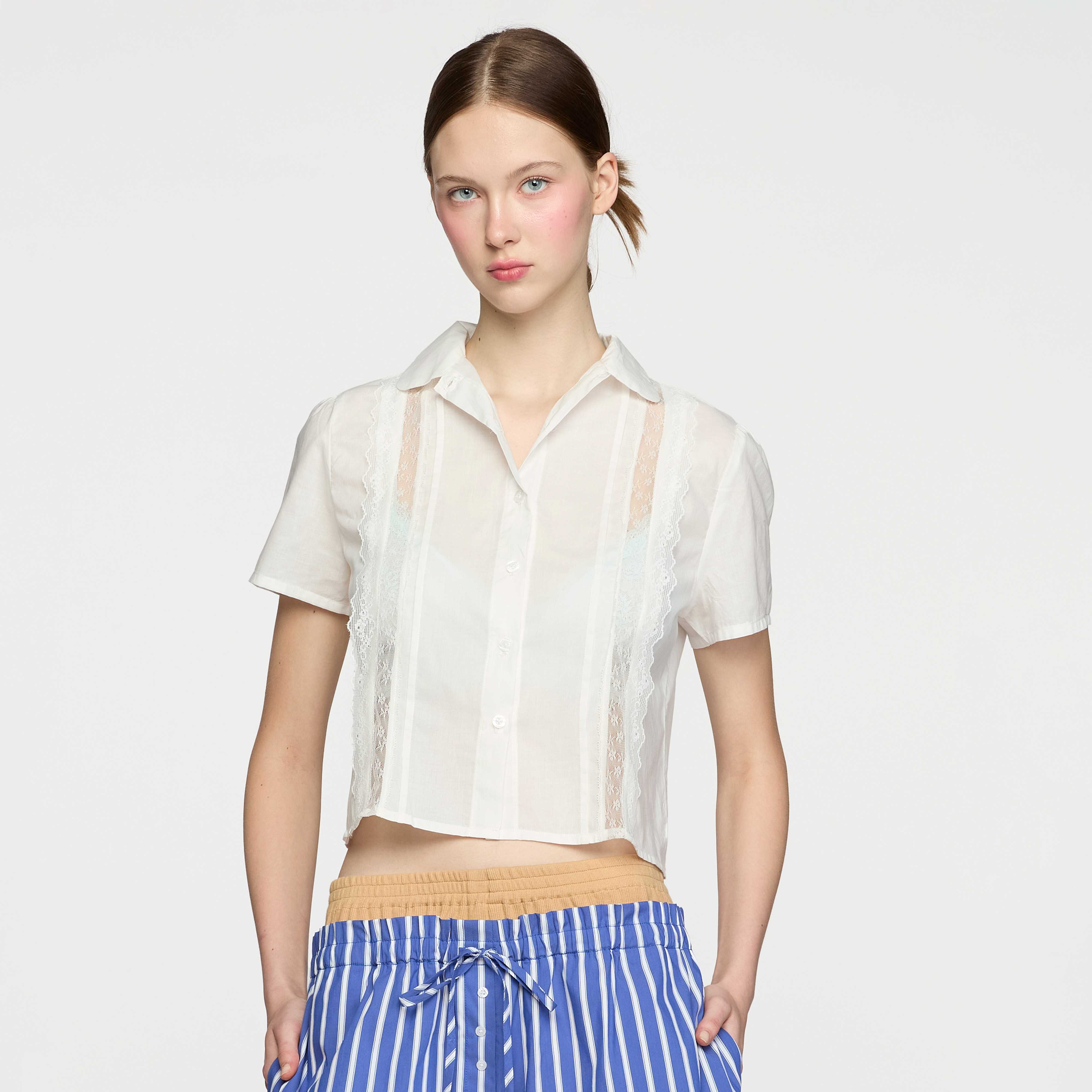 AIRY COTTON SHORT SLEEVE TOP