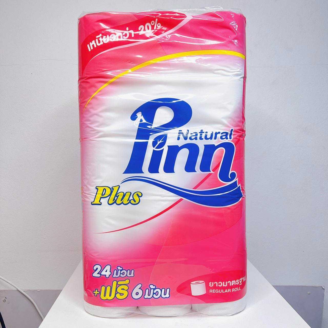 กระดาษชำระ Pinn plus 24+6 (ม้วน) แพ็ค